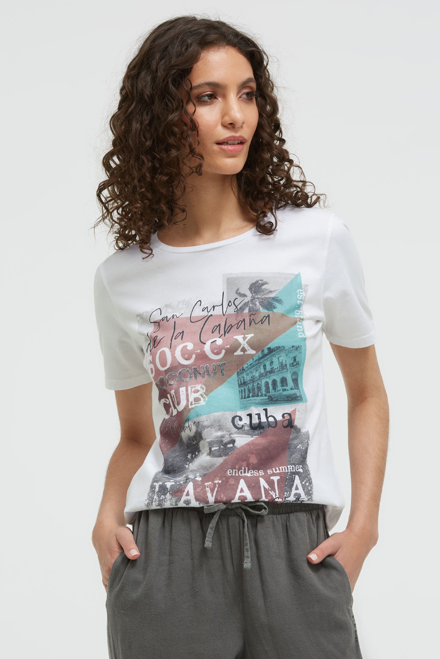 SOCCX Rundhalsshirt mit Necktape