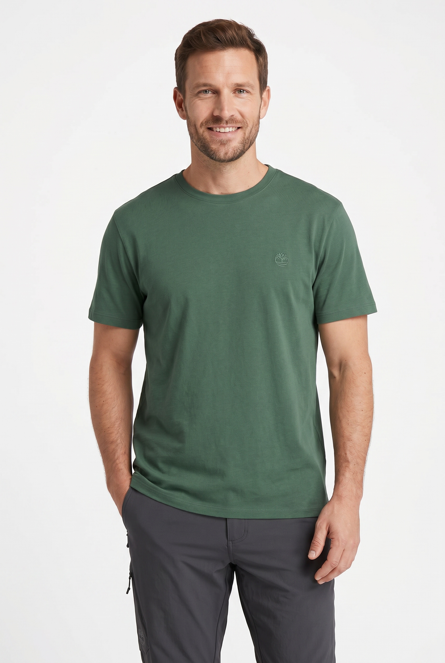 Timberland T-Shirt "DUNSTAN RIVER Short Sleeve Tee" mit Logostickerei, aus Baumwolle