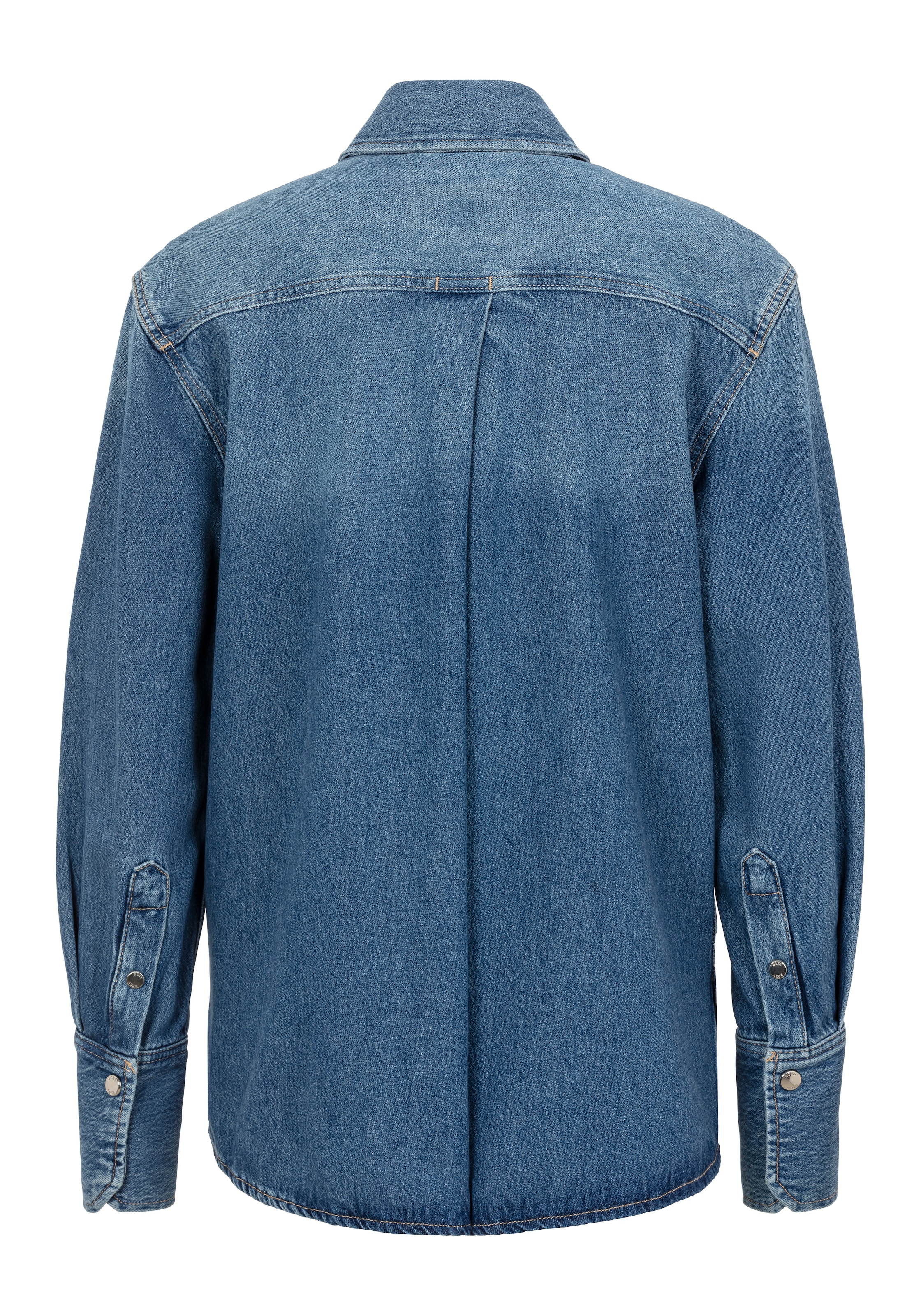 BOSS ORANGE Hemdbluse »CARGO SHIRT Premium Damenmode«, mit Kellerfalte hinten