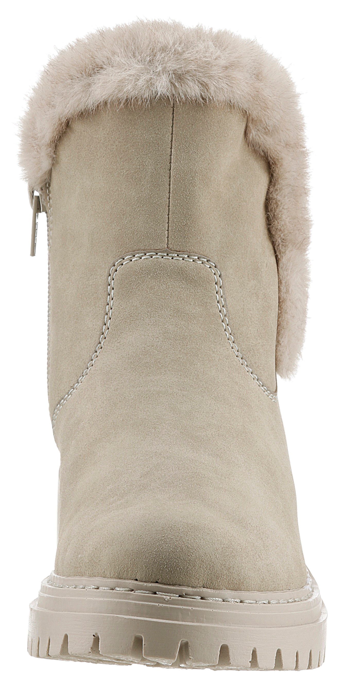 Rieker Winterstiefelette, Winterboots, Profilsohle, Blockabsatz, mit Innen-Reißverschluss