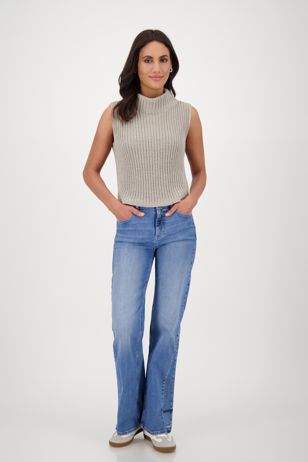 Monari Pullunder »Pullunder Basic Chenille«, Mit Rundhalsausschnitt