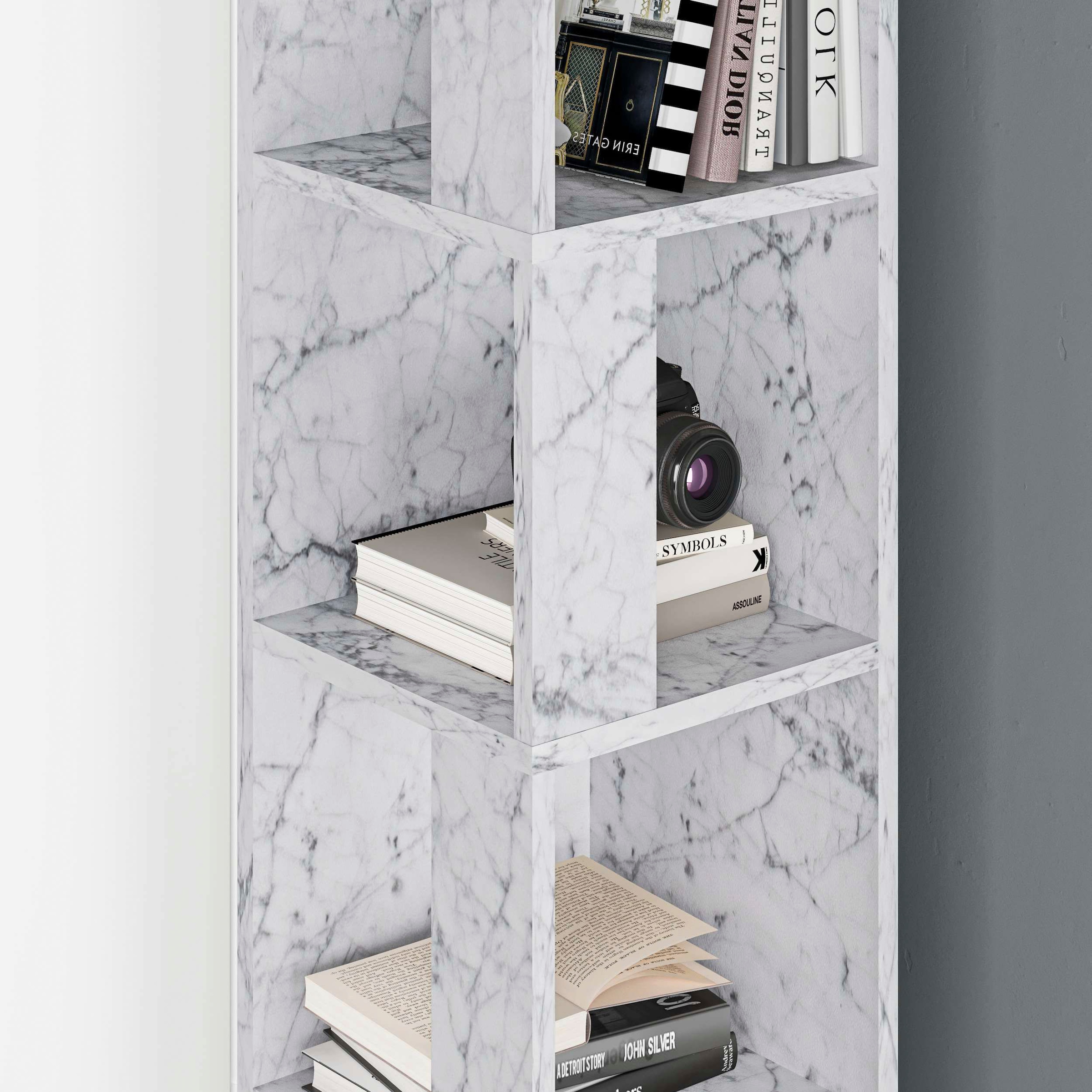 Decortie Bücherregal »Piano Bücherregal«, (Packung), Leichte Montage, Lagerung, Platzsparend