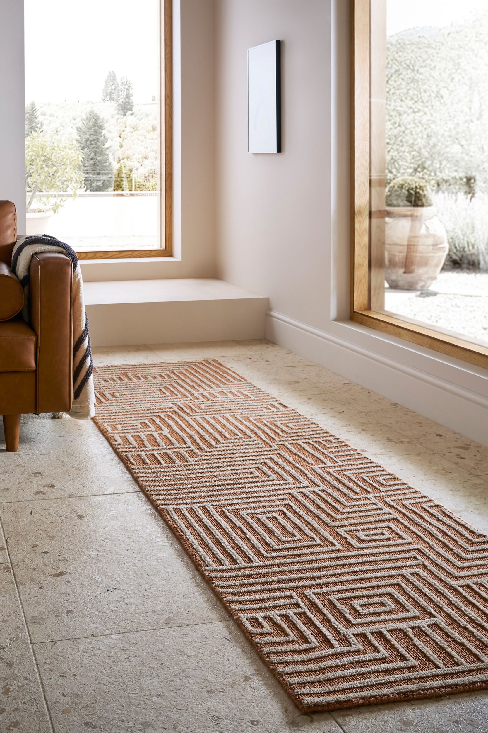 FLAIR RUGS Teppich "Kylo" rechteckig 12 mm Höhe Hoch-niedriger Flor in Woll günstig online kaufen