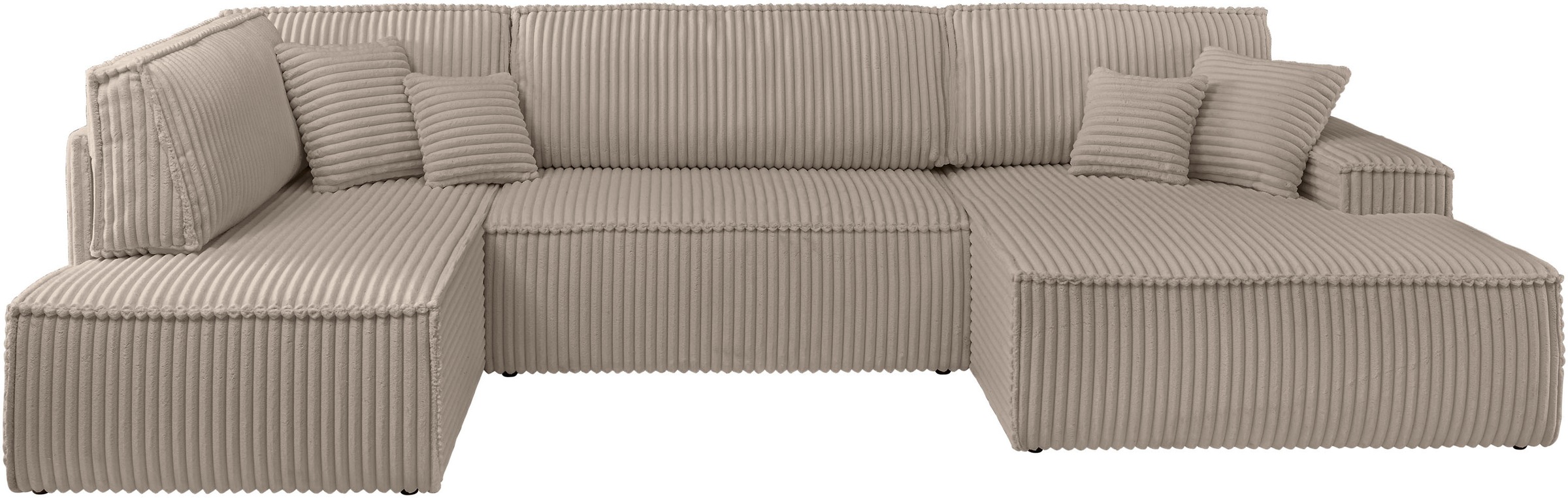 OTTO home Wohnlandschaft "FINNLEY, U-Form XXL 329 cm, Schlafsofa, Schlaffun günstig online kaufen