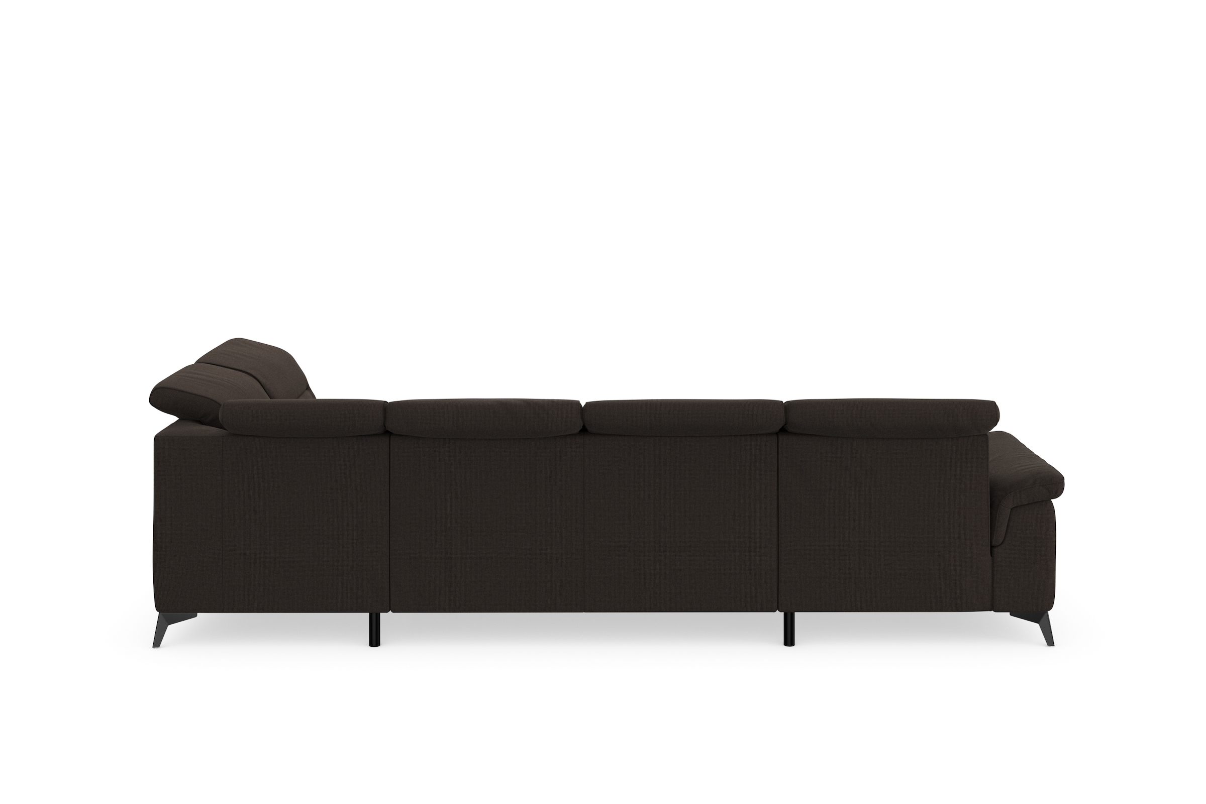 sit&more Wohnlandschaft »Sinatra U-Form«, optional mit Kopfteilverstellung und Armteilfunktion, Metallfüße
