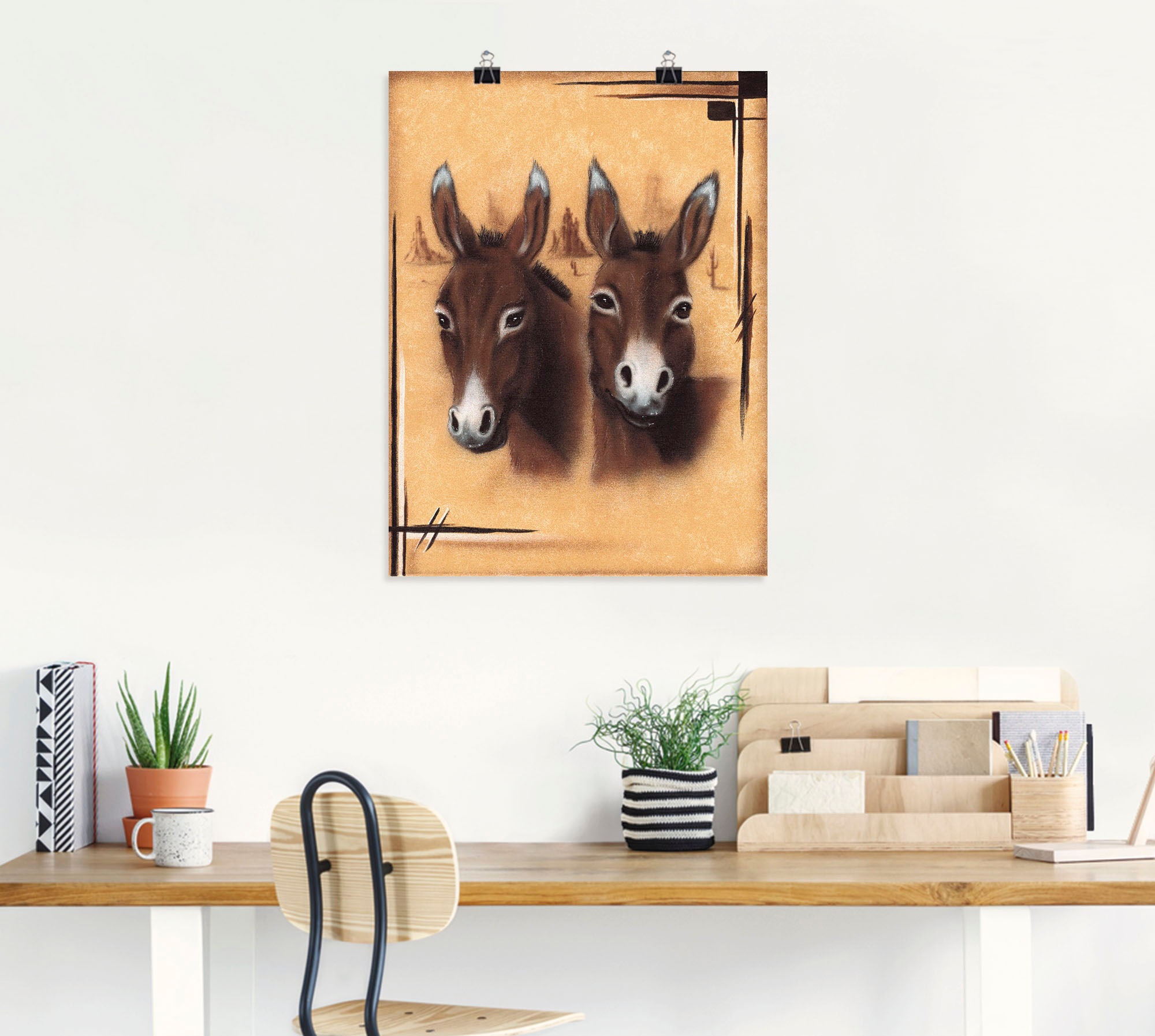 Artland Wandbild »Esel«, Esel Bilder, (1 St.), als Alubild, Leinwandbild, Wandaufkleber oder Poster in versch. Größen