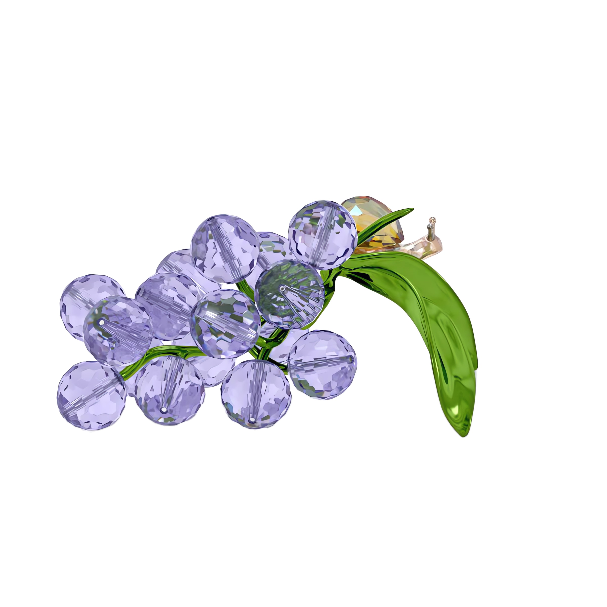 Swarovski Dekofigur »Kristallfigur Sammelfigur Idyllia Schnecke und Blaubeeren« Swarovski® Kristall