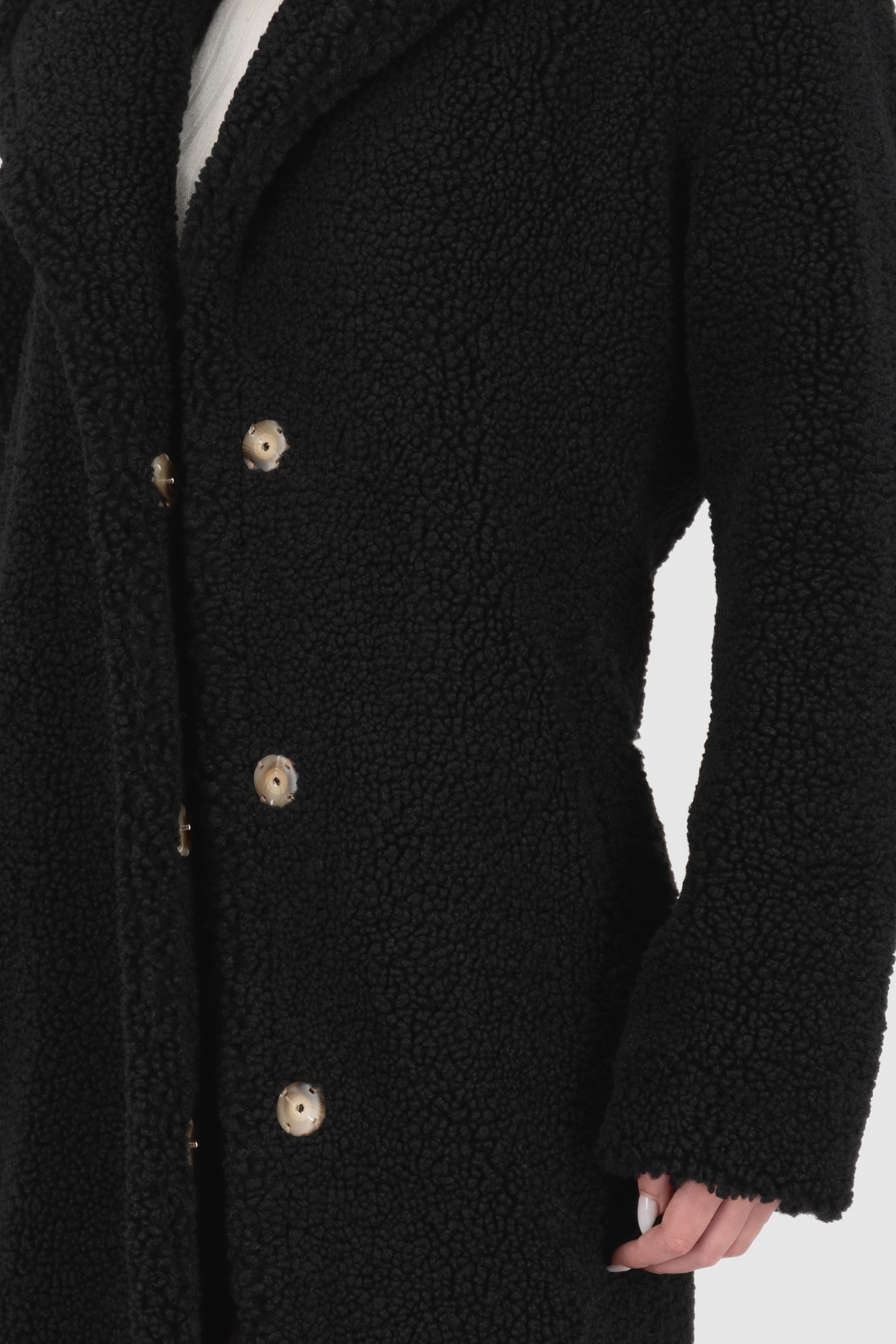 Alife & Kickin Winterjacke »Damen HariAK A«, Kuscheliger langer Teddy Wintermantel in lässiger Schnittform