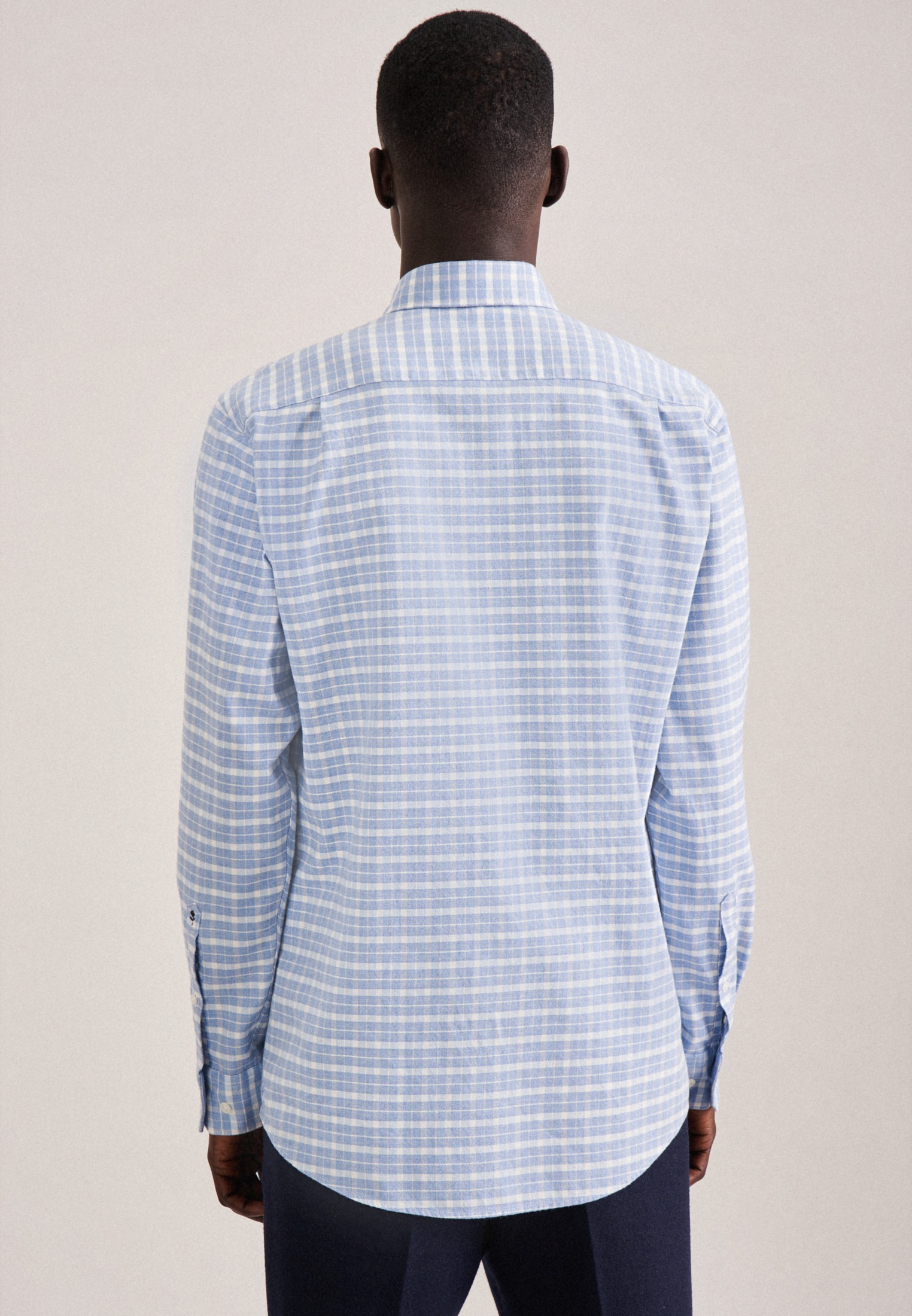 seidensticker Businesshemd »Schwarze Rose«, Regular Langarm Button-Down-Kragen Karo
