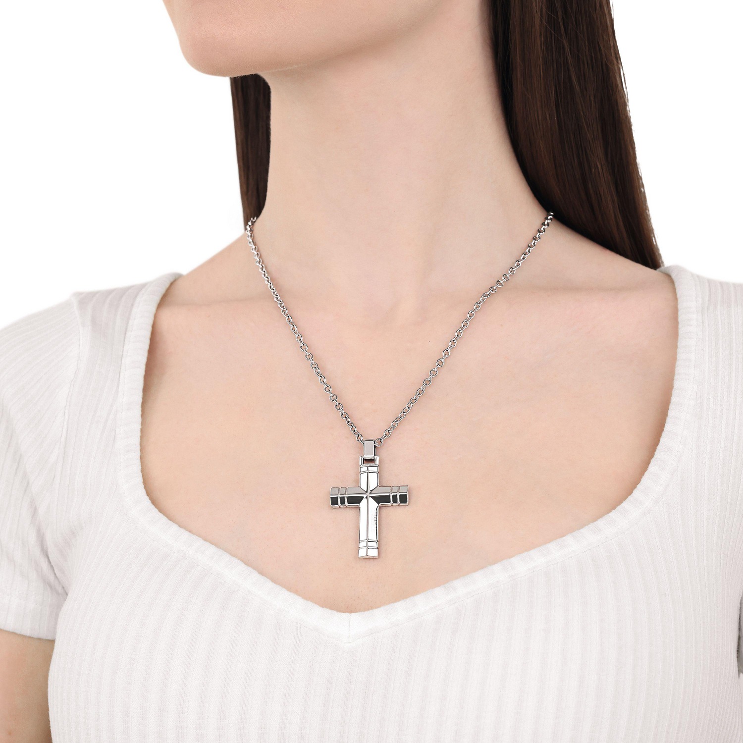 Amor Kette mit Anhänger »Scorpions by Amor, Kreuz-Anhänger«