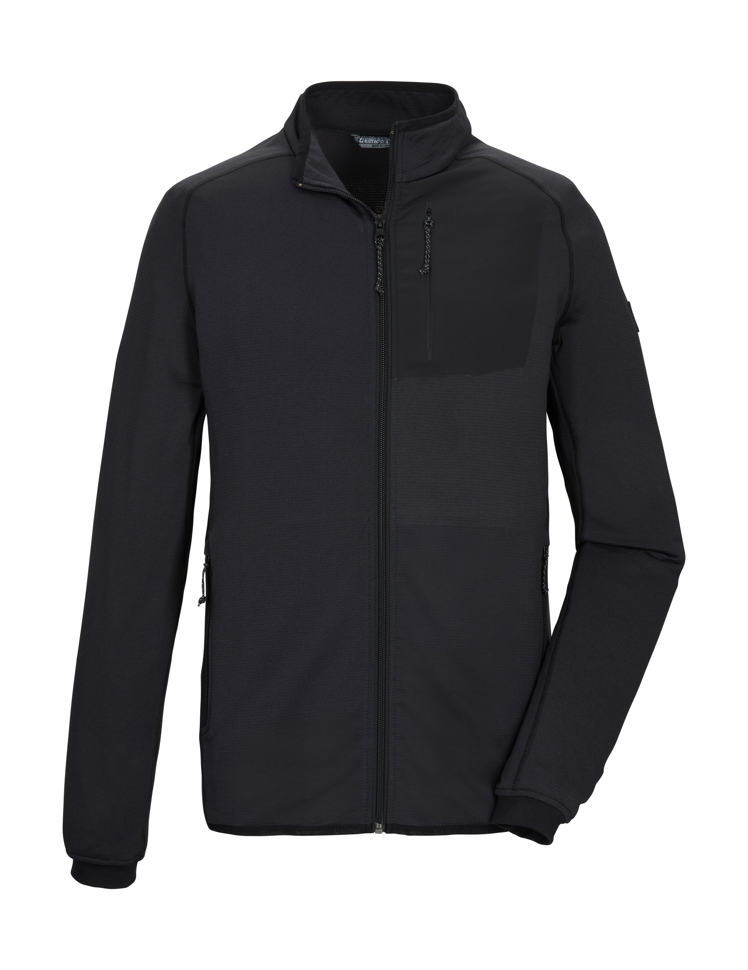 Killtec Strickjacke "KSW 128 MN FLX JCKT" Powerstretchjacke, hoher Tragekomfort, Zipper-Taschen, Kinnschutz