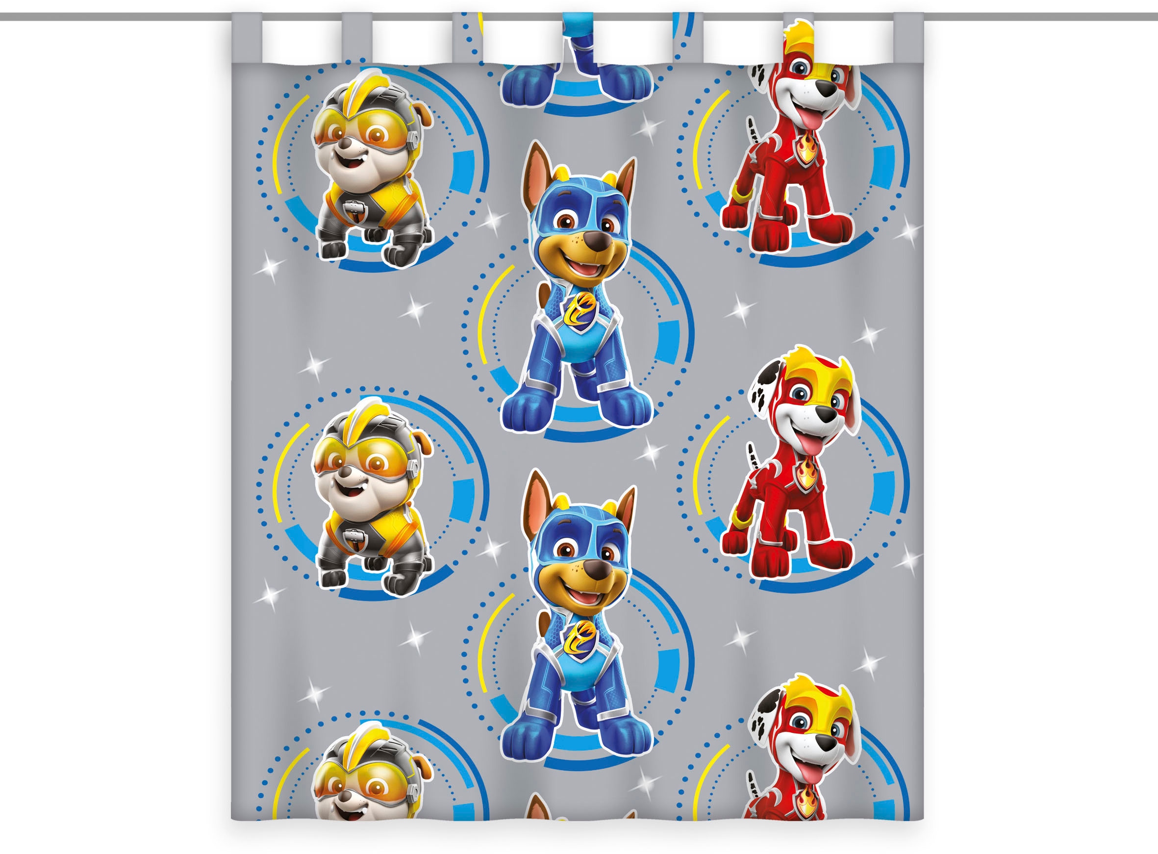 PAW PATROL Vorhang "Paw Patrol Glow in the dark" Schlaufen 1 Stk. tlg.