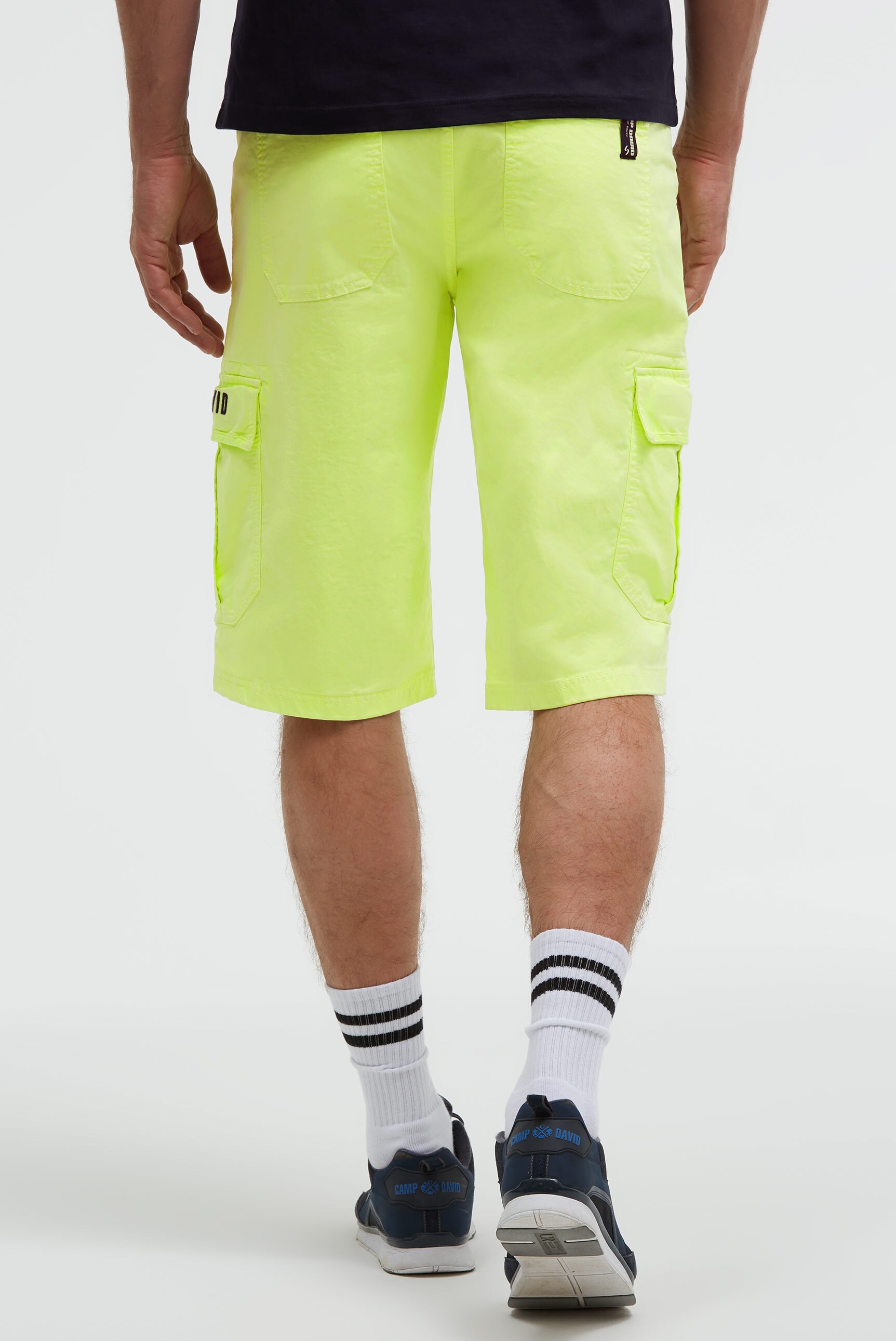 CAMP DAVID Shorts  mit Vintage-Waschung