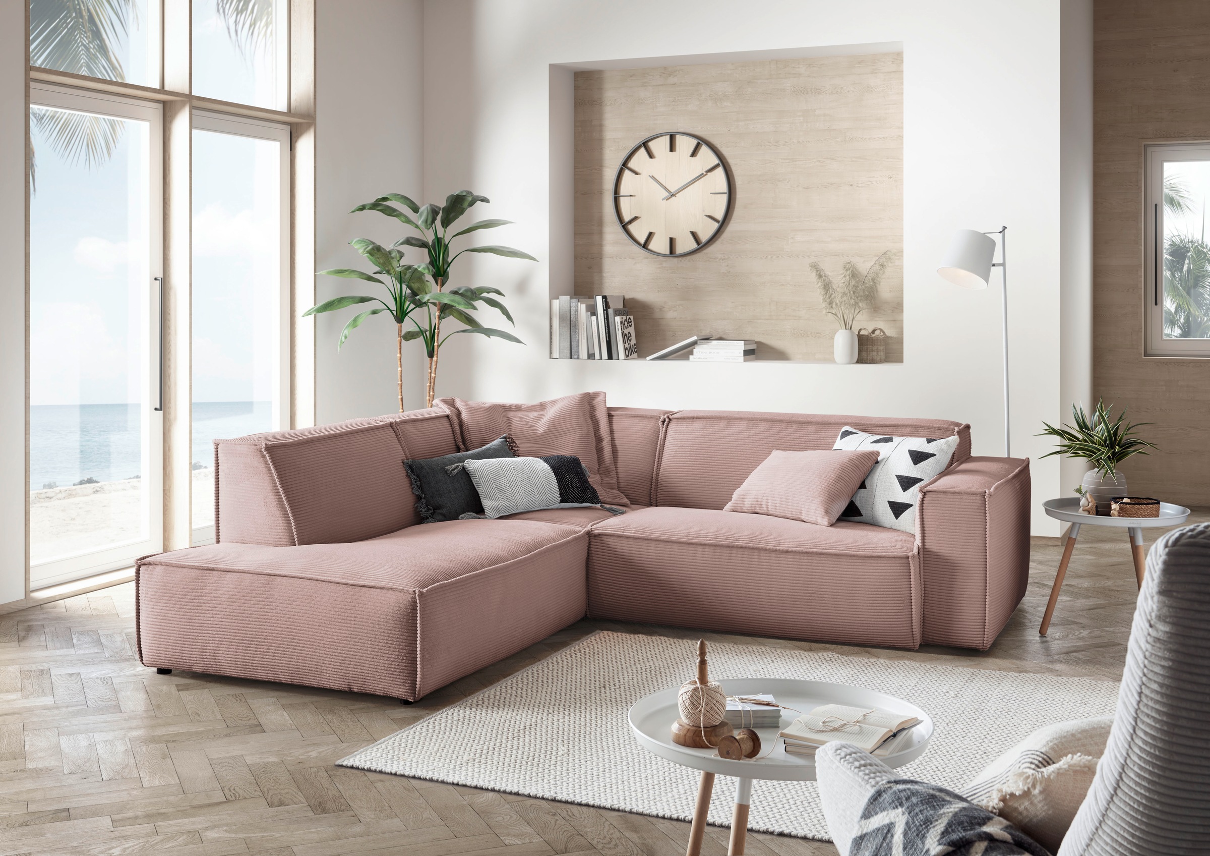 3C Candy Ecksofa "Matteo in elegant, kubischer Formensprache, bequem, L-For günstig online kaufen