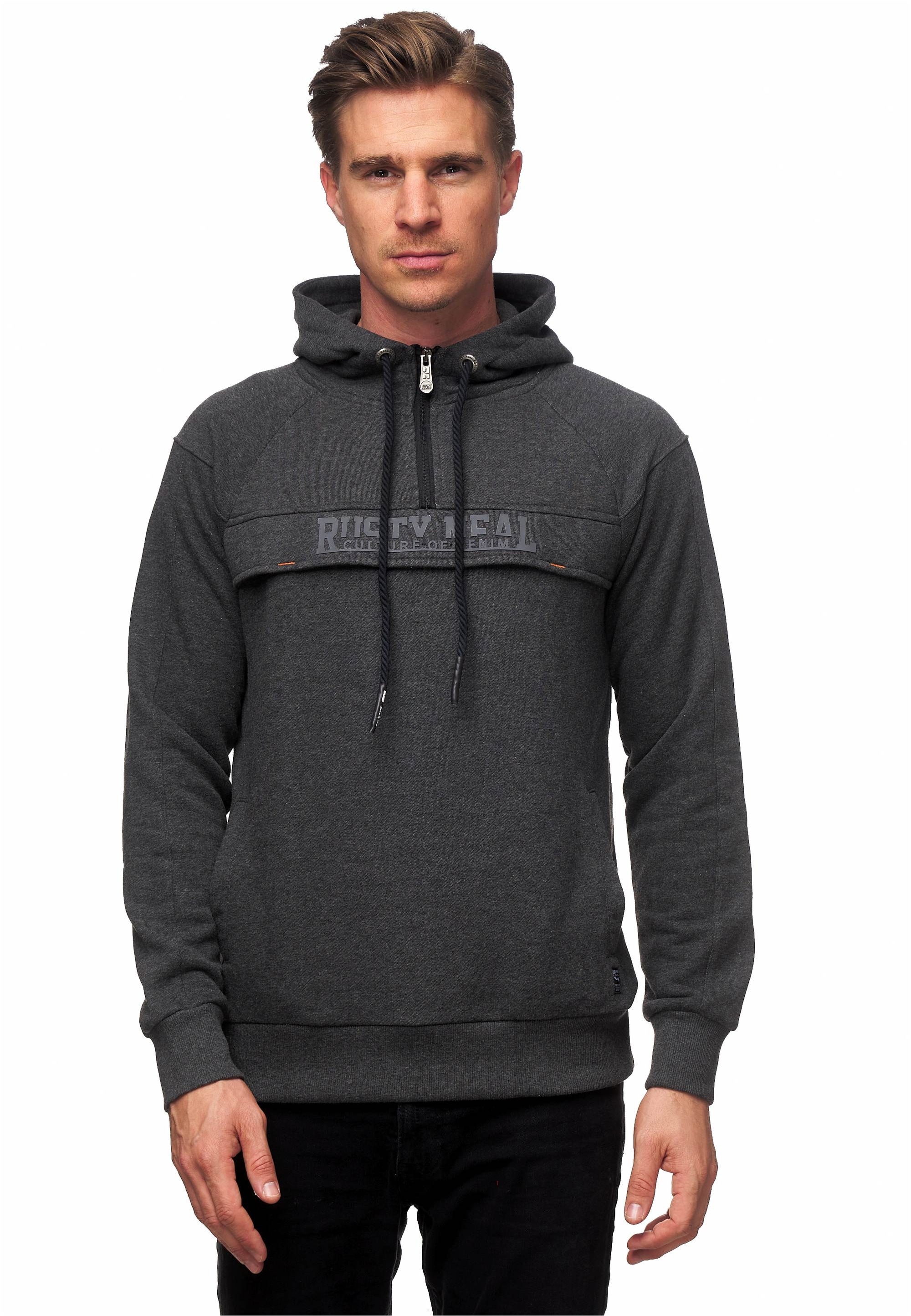 Rusty Neal Kapuzensweatshirt "Hoodie", mit frontalem Marken-Schriftzug günstig online kaufen