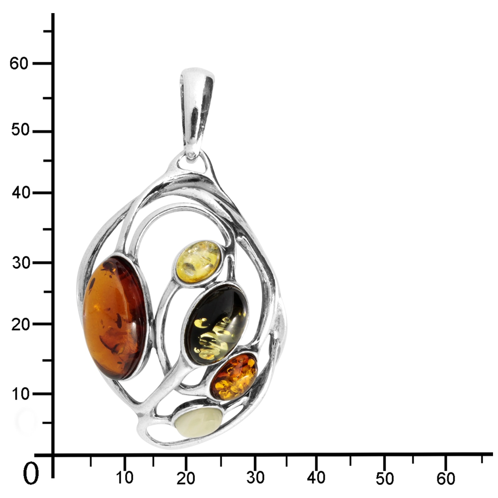 OSTSEE-SCHMUCK Kettenanhänger »- Loreen - Silber 925/000 - Bernstein«