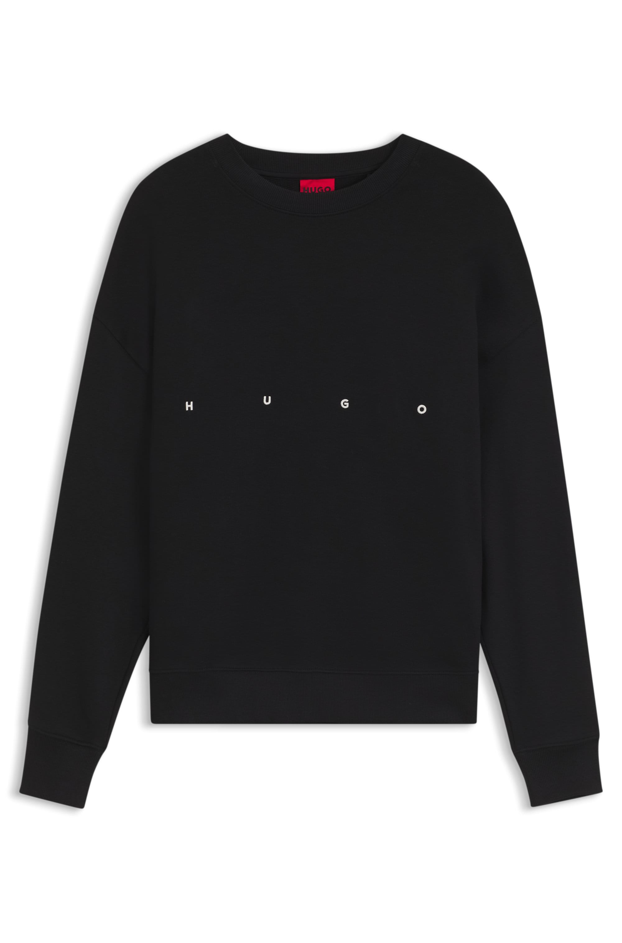 HUGO Sweatshirt »Darislong«, Rundhalsausschnitt, Oversize Fit, gesticker Logoschriftzug
