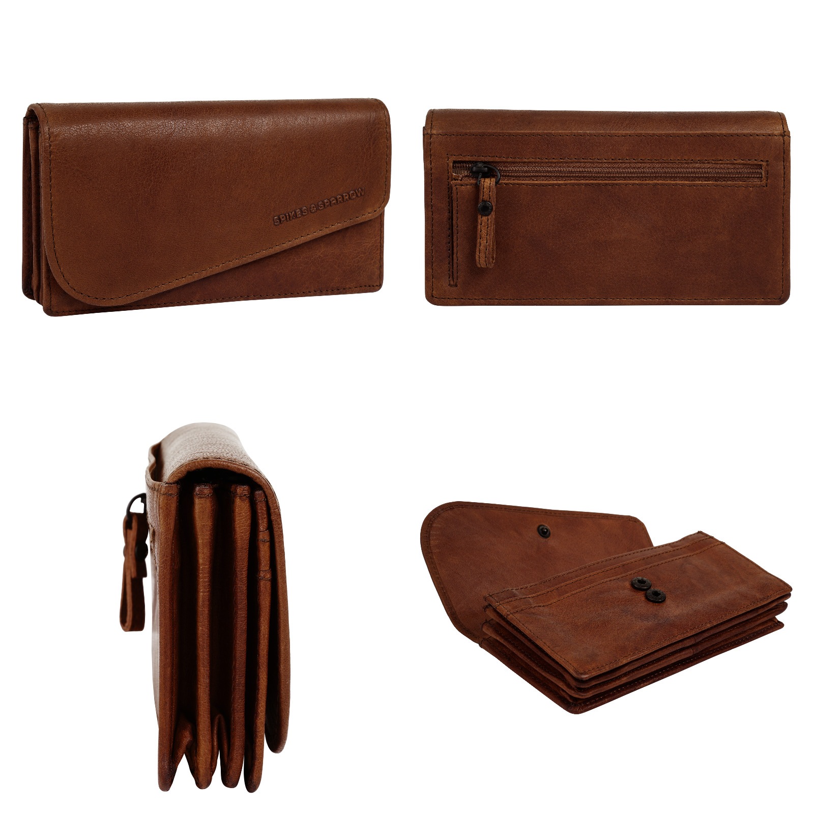 Spikes & Sparrow Geldbörse, echt Leder günstig online kaufen