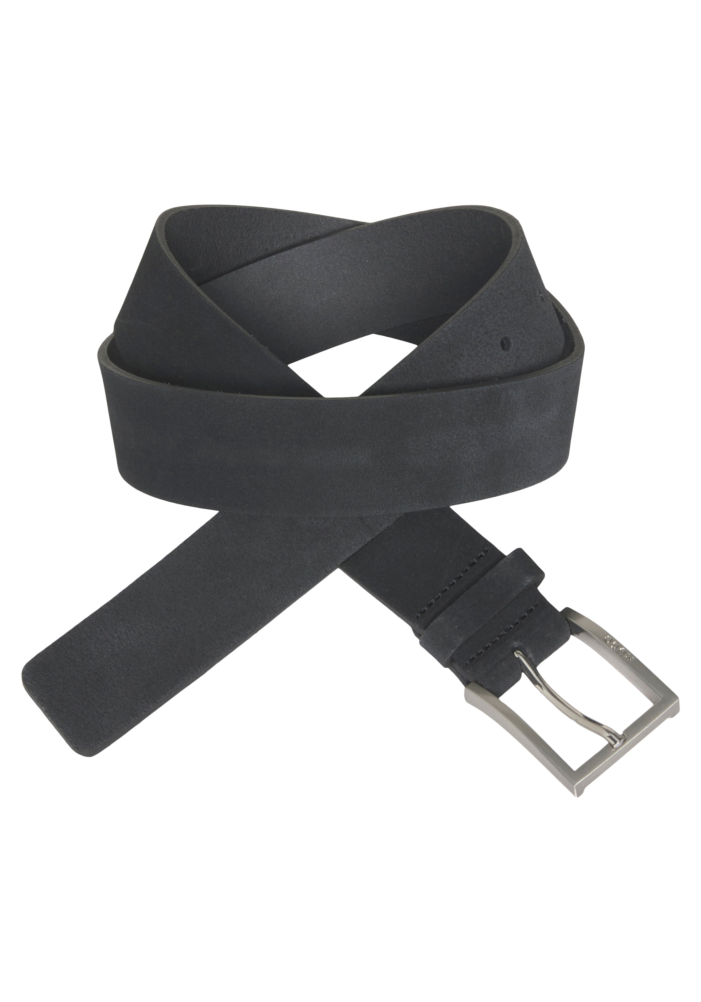 HUGO Ledergürtel "Mirto Sz35" aus Veloursleder mit Logo-Gravur auf der Dorn günstig online kaufen