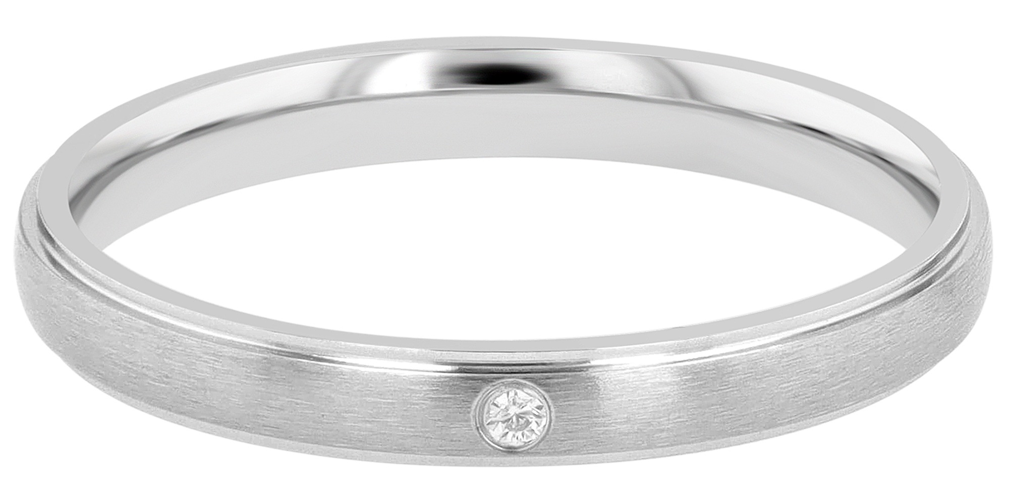 Adelia´s Fingerring »Damen Ring aus Edelstahl mit Strass Steinchen«