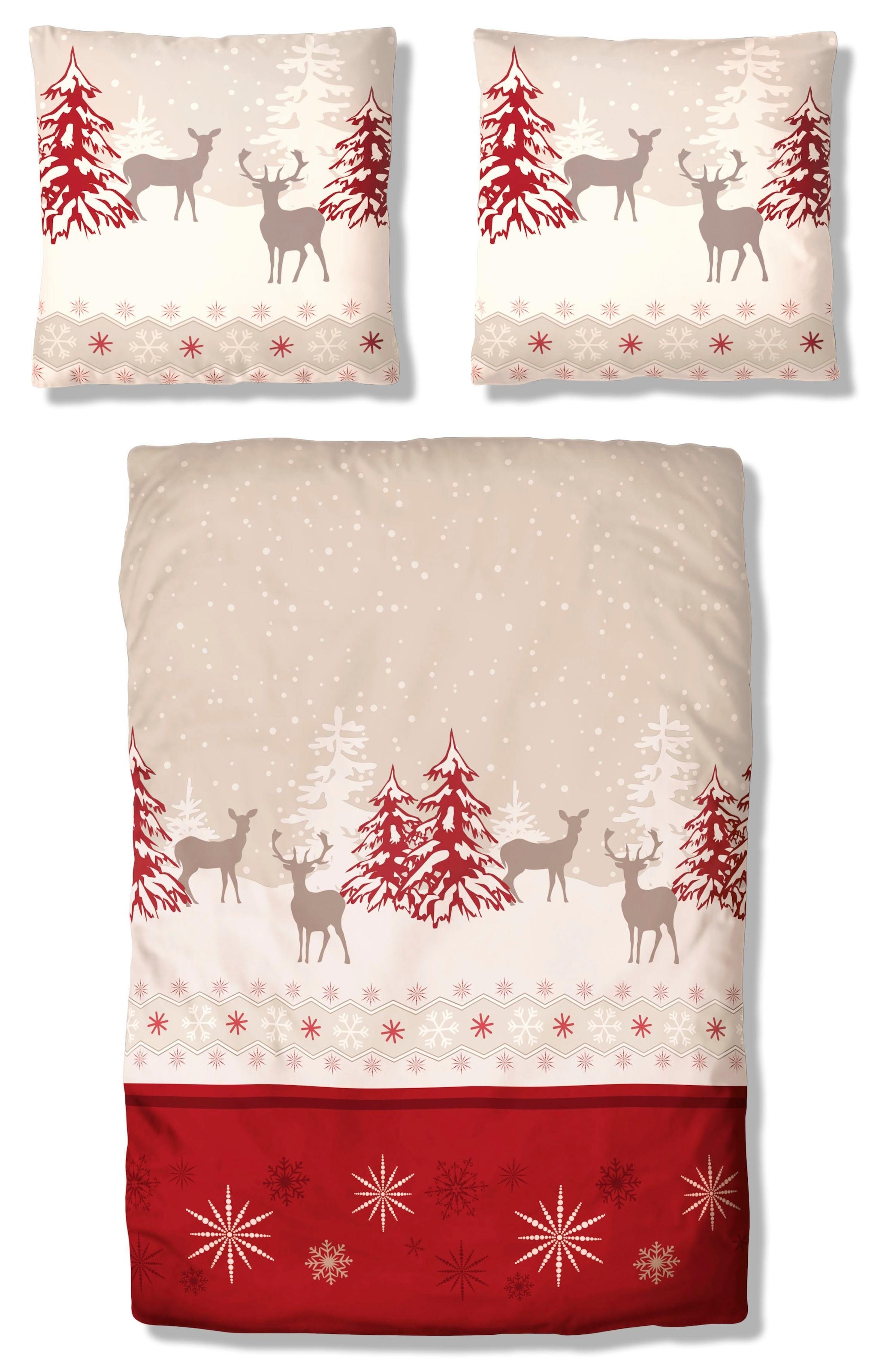 + Biber my Weihnachtsdesign, Cotton STANDARD nachhaltige home 100 Afrika tlg.) made bestellen (kühlend) OEKO-TEX® Baumwolle, in Linon (wärmend), in by Qualitäten zertifiziert«, unterstützt | 100% »Venua (2 Bettwäsche + BAUR