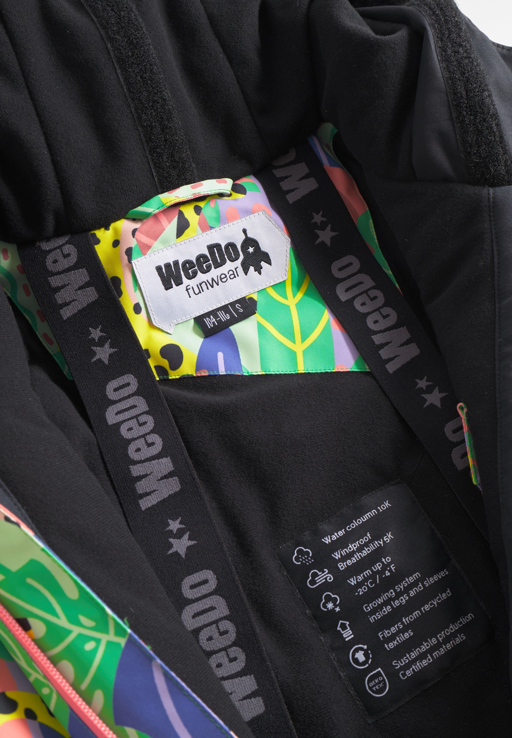 WeeDo Schneeoverall »COSMO CANDY JUNGLE«, Mitwachsender Schneeanzug