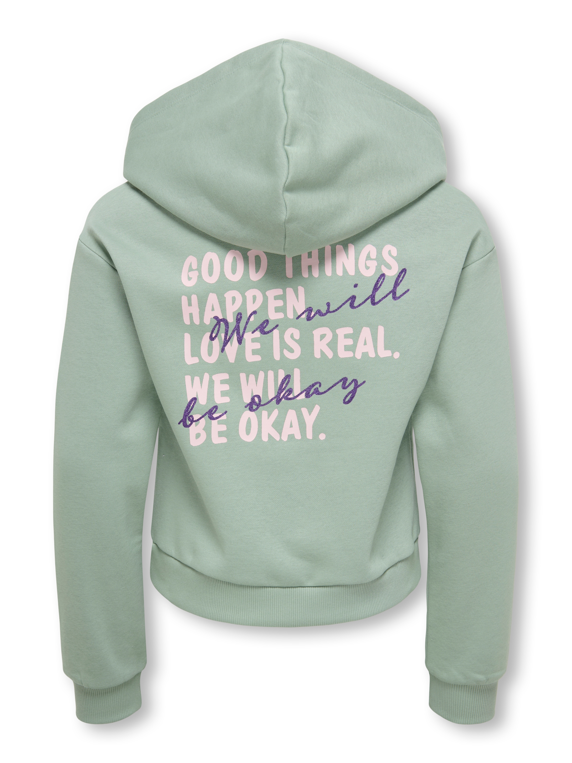 KIDS ONLY Kapuzensweatshirt »KOGCOOPER LIFE LOV E LS HOOD FR SWT«, Baumwollmischung, regular fit
