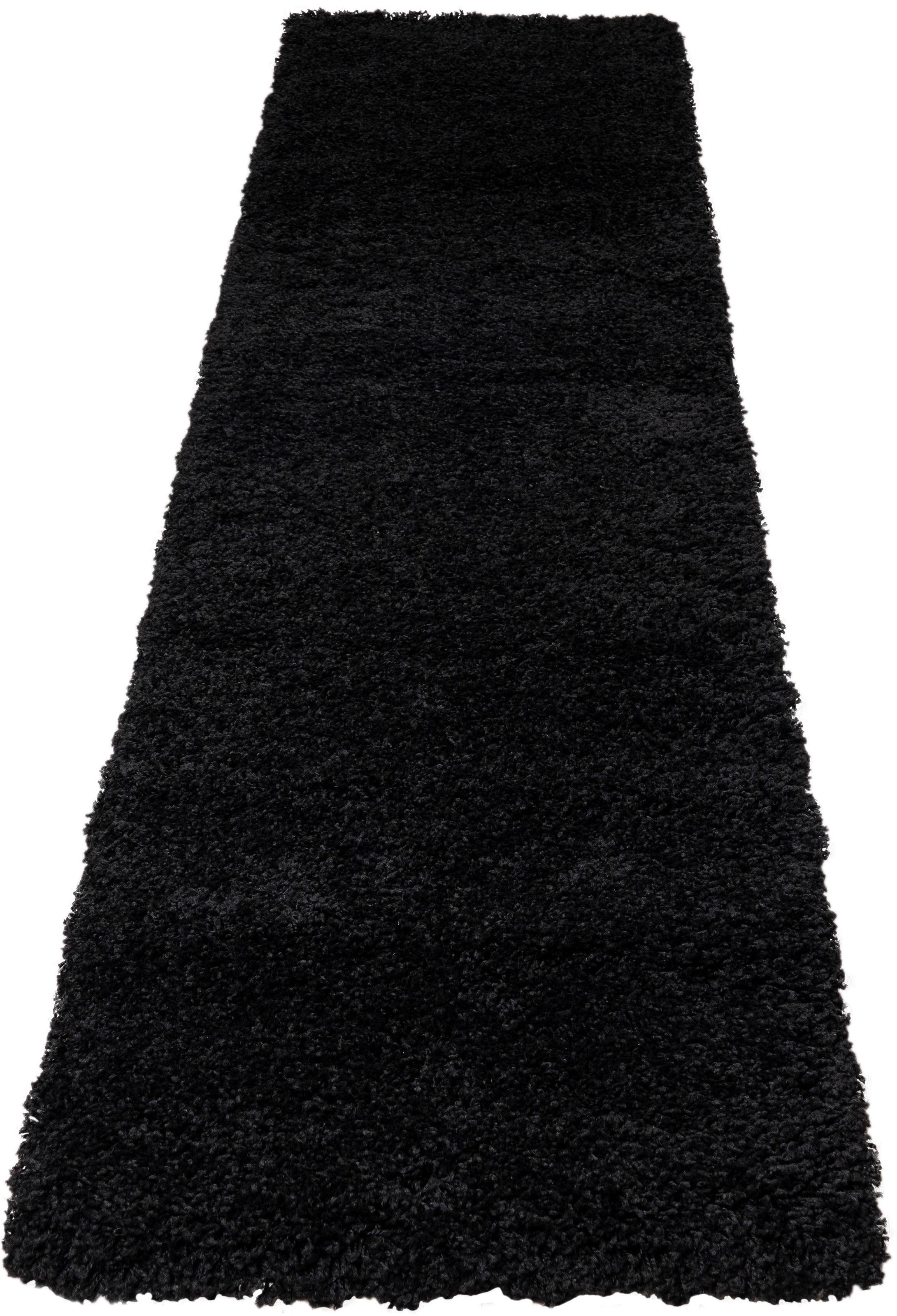 Hochflor-Teppich OTTO HOME "Viva Shaggy, in Standard- und Premium-Qualität, 30 mm oder 45 mm Höhe" Gr. 11, grau (schwarz), B:67cm H:30mm L:230cm, Kunstfaser, Teppiche, Uni Farben, einfarbig, besonders weich und kuschelig, Kundenliebling 3
