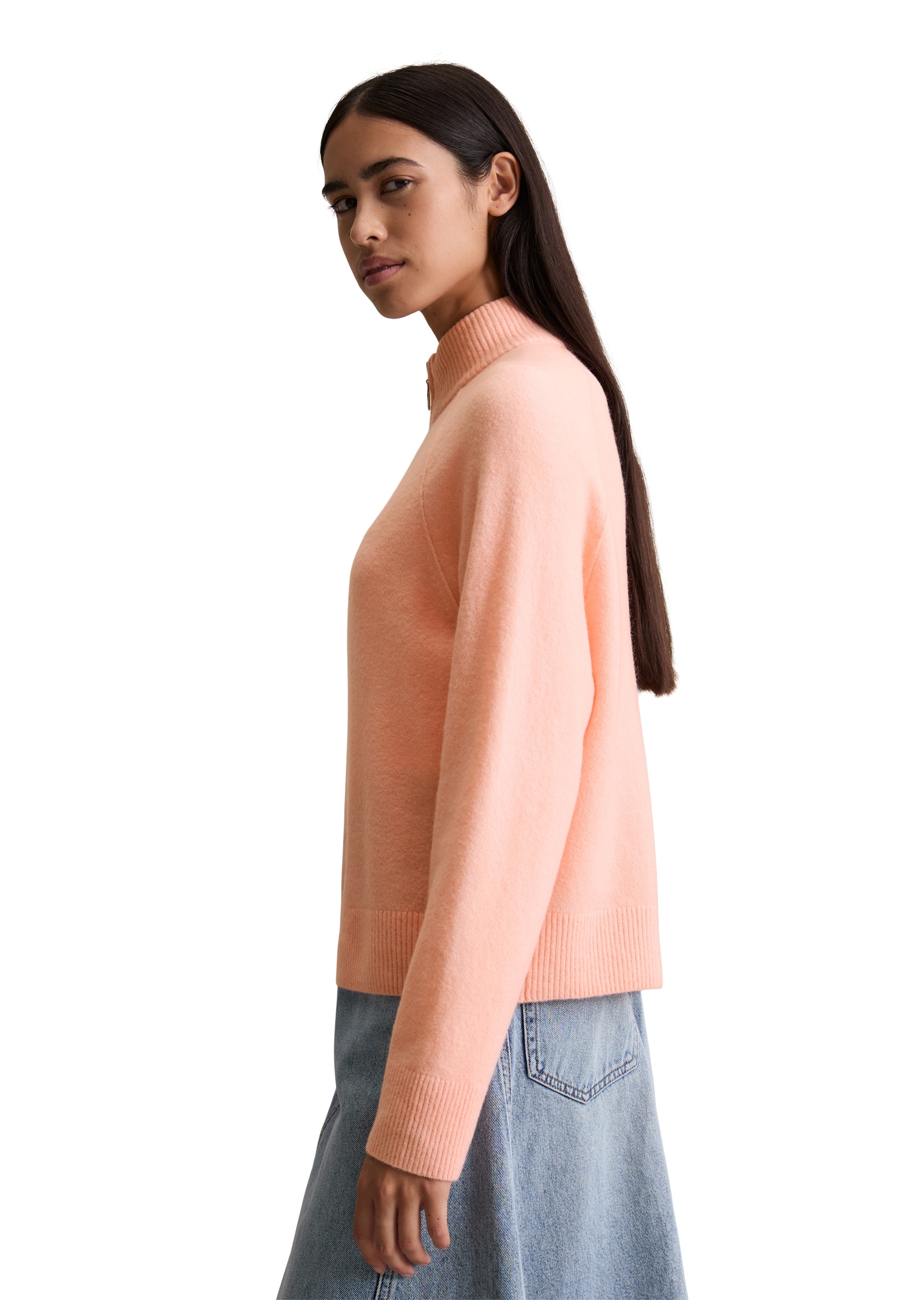 Marc O'Polo DENIM Strickpullover »aus flauschigem Schurwolle-Mix«