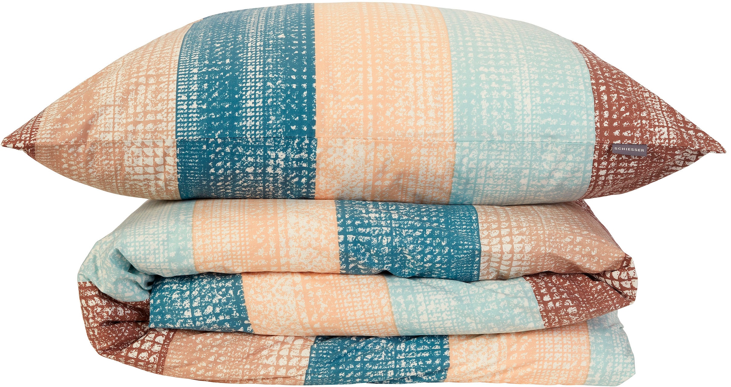 Schiesser Bettwäsche »Emilia aus weicher Baumwolle und texturierten Streifen«, MADE IN GREEN by OEKO-TEX®