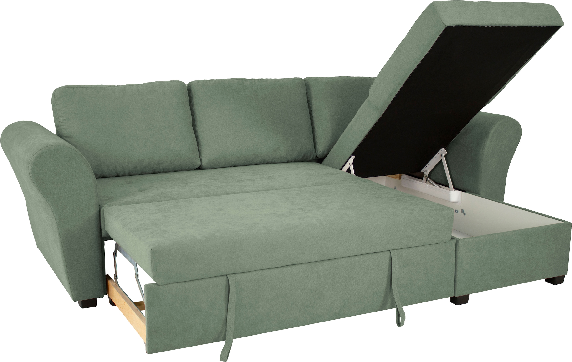 Trends by HG Ecksofa »LASSE, L-Form«, (2 St.), inkl. Schlaffunktion & Bettkasten
