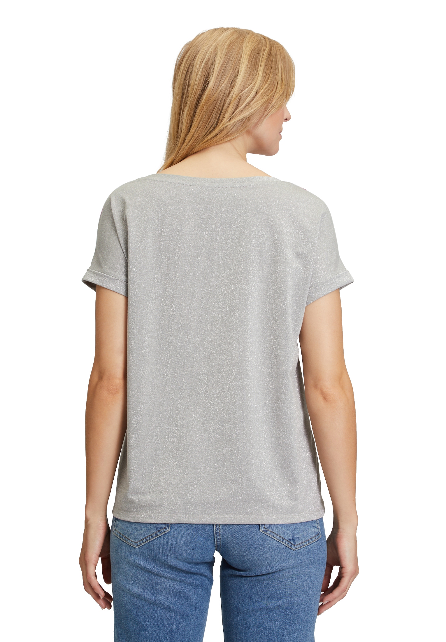 Betty Barclay Kurzarmshirt »Betty Barclay Damen Blusenshirt mit Aufdruck«, (1 tlg.), Materialmix