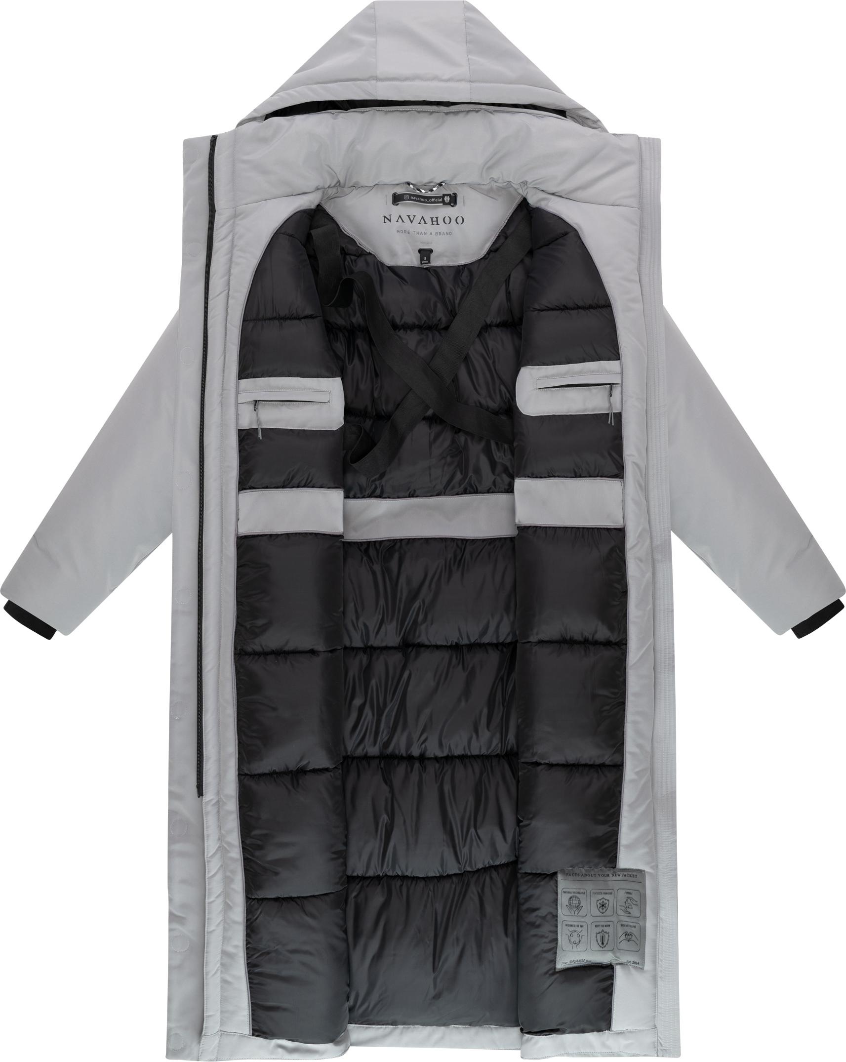 Navahoo Wintermantel »Schneewächter 14« warmer Winter Kurzmantel