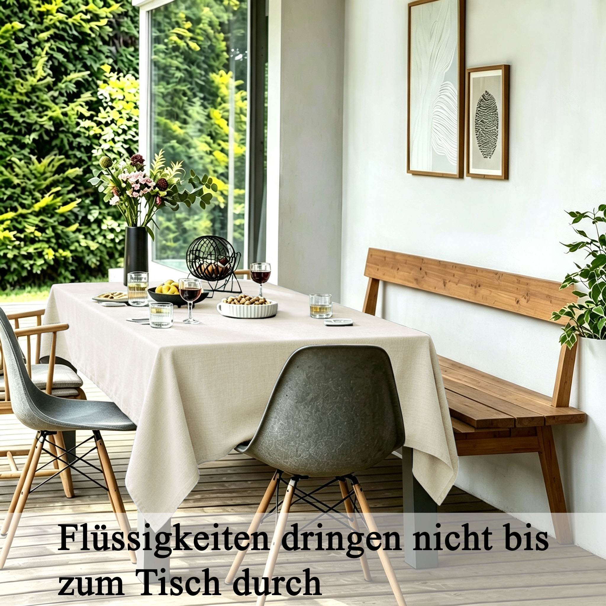 OTTO home 1100000002199 "Ozzie in eckig und rund" Formstabil & pflegeleicht, eckig oder rund, Dekoration