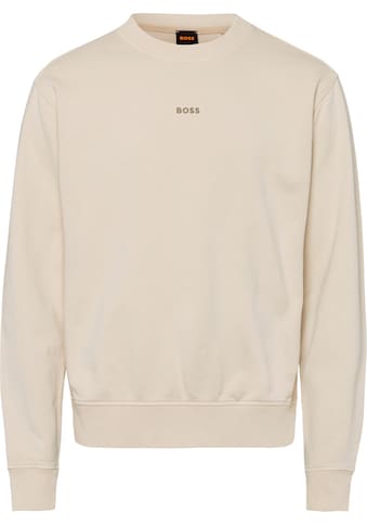 BOSS ORANGE Sweater »Wefade 10242542 01«, (1 tlg.), mit seitlichen Rippeinsätzen kaufen
