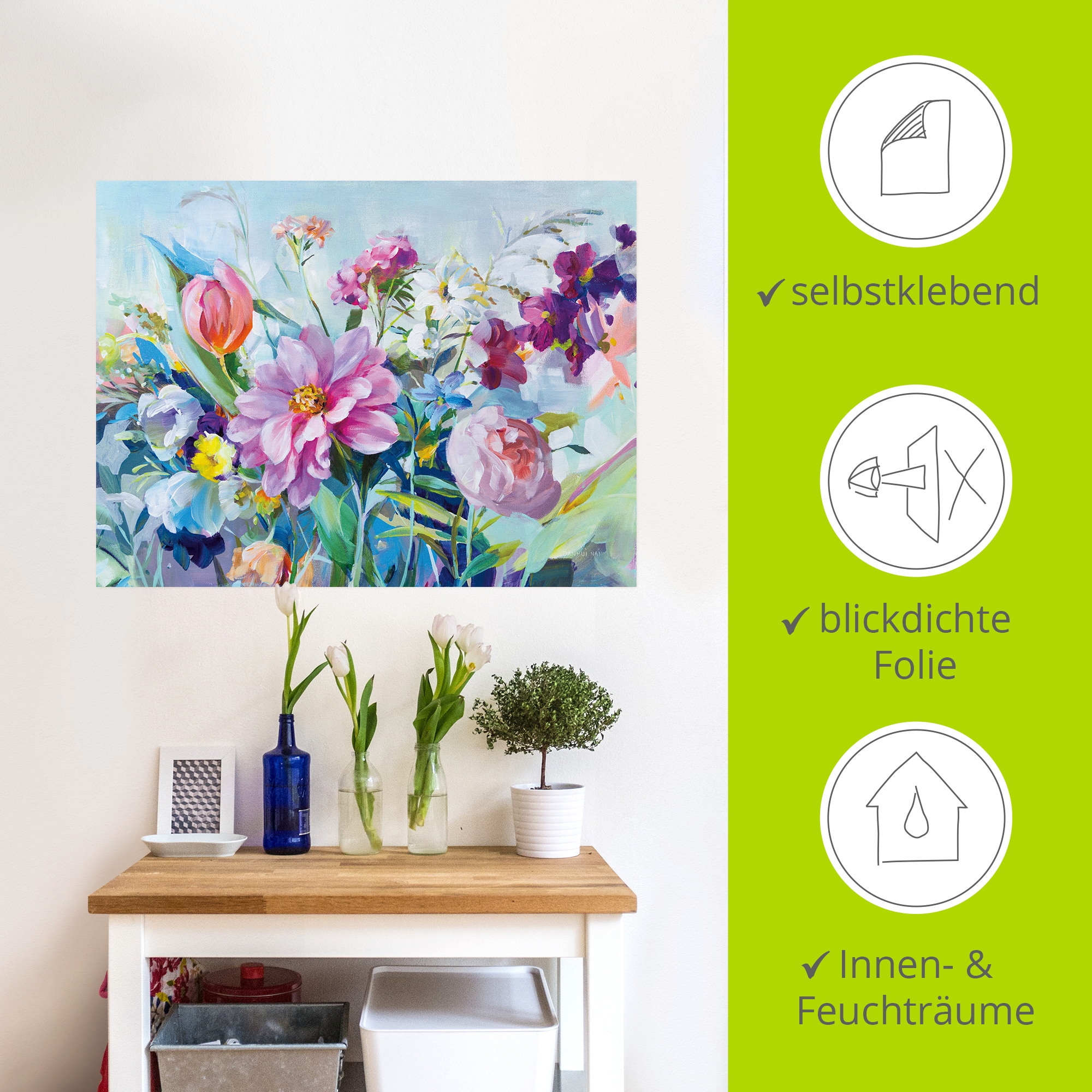 Artland Wandbild »High Summer Garden I« 1 Stk. tlg. als Alubild, Leinwandbild, Poster, Wandaufkleber in verschied. Größen