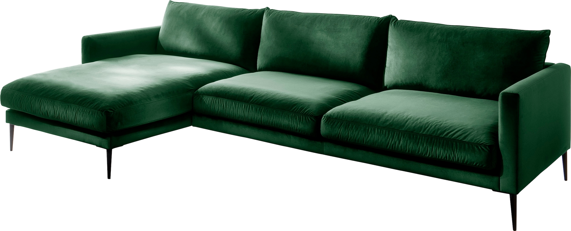 Trends by HG Polsterecke »Svea L-Form«, Recamiere rechts oder links, mit Metallfuß, frei im Raum stellbar