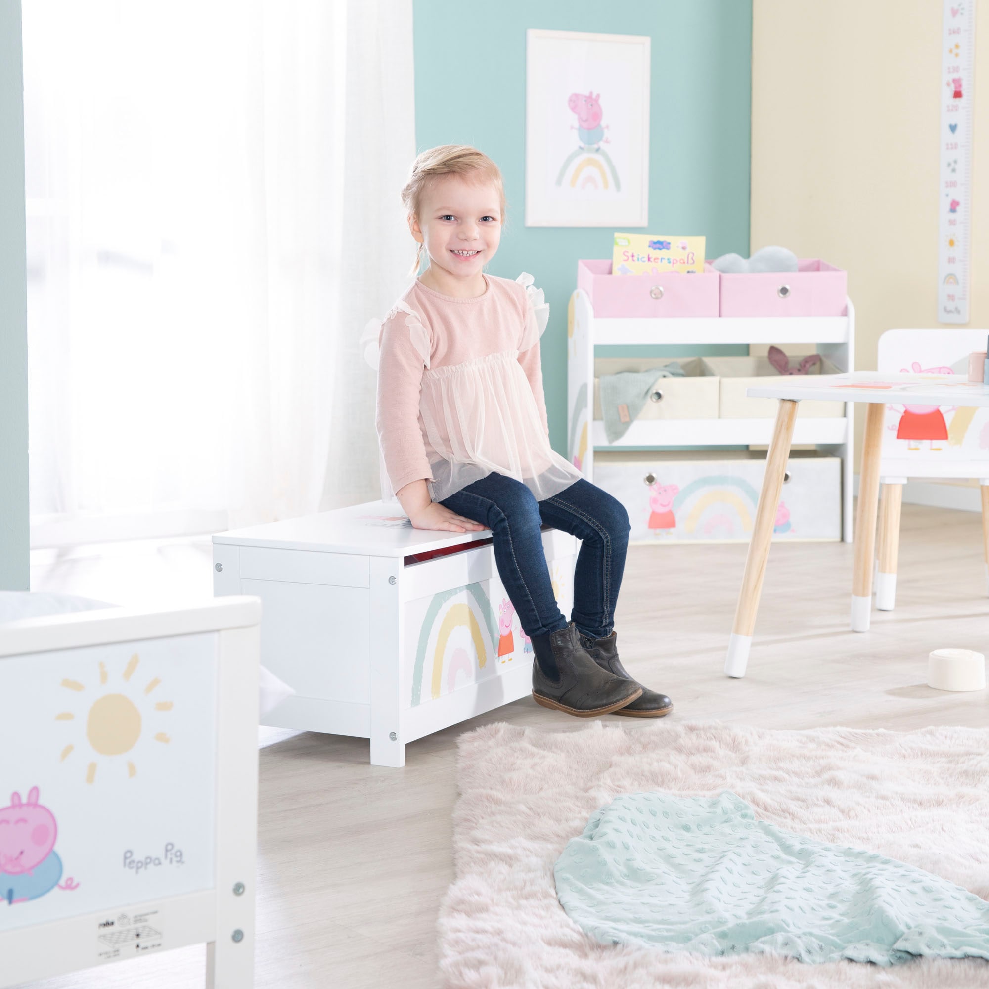 roba® Truhe »Peppa Pig« mit Deckelbremse