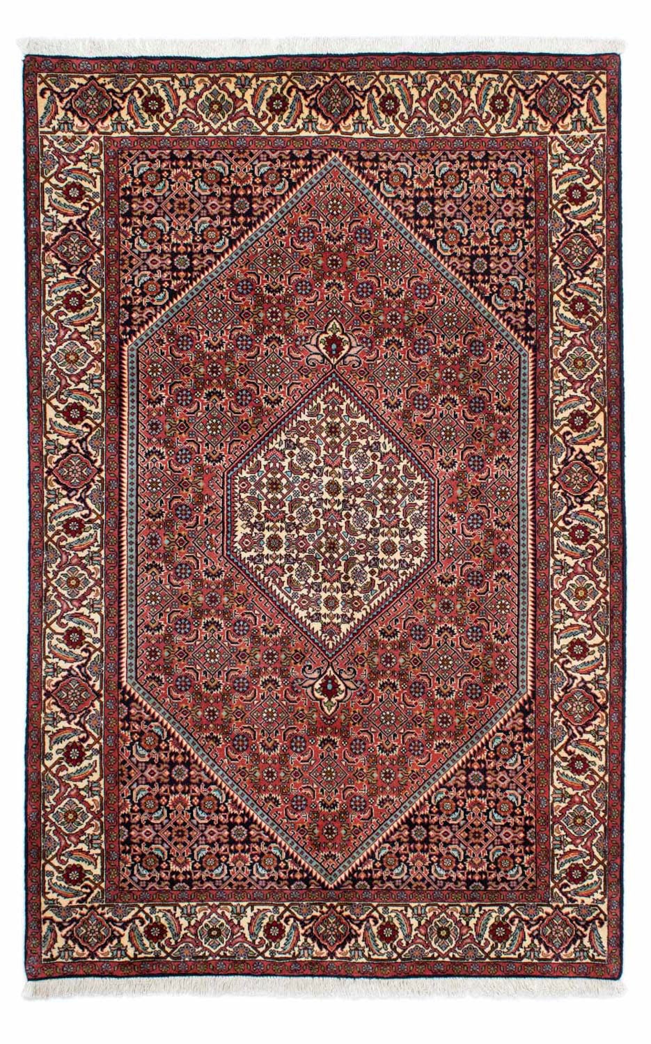 morgenland Wollteppich »Bidjar - Zanjan Medaillon Rosso 220 x 135 cm«, rechteckig, Unikat mit Zertifikat