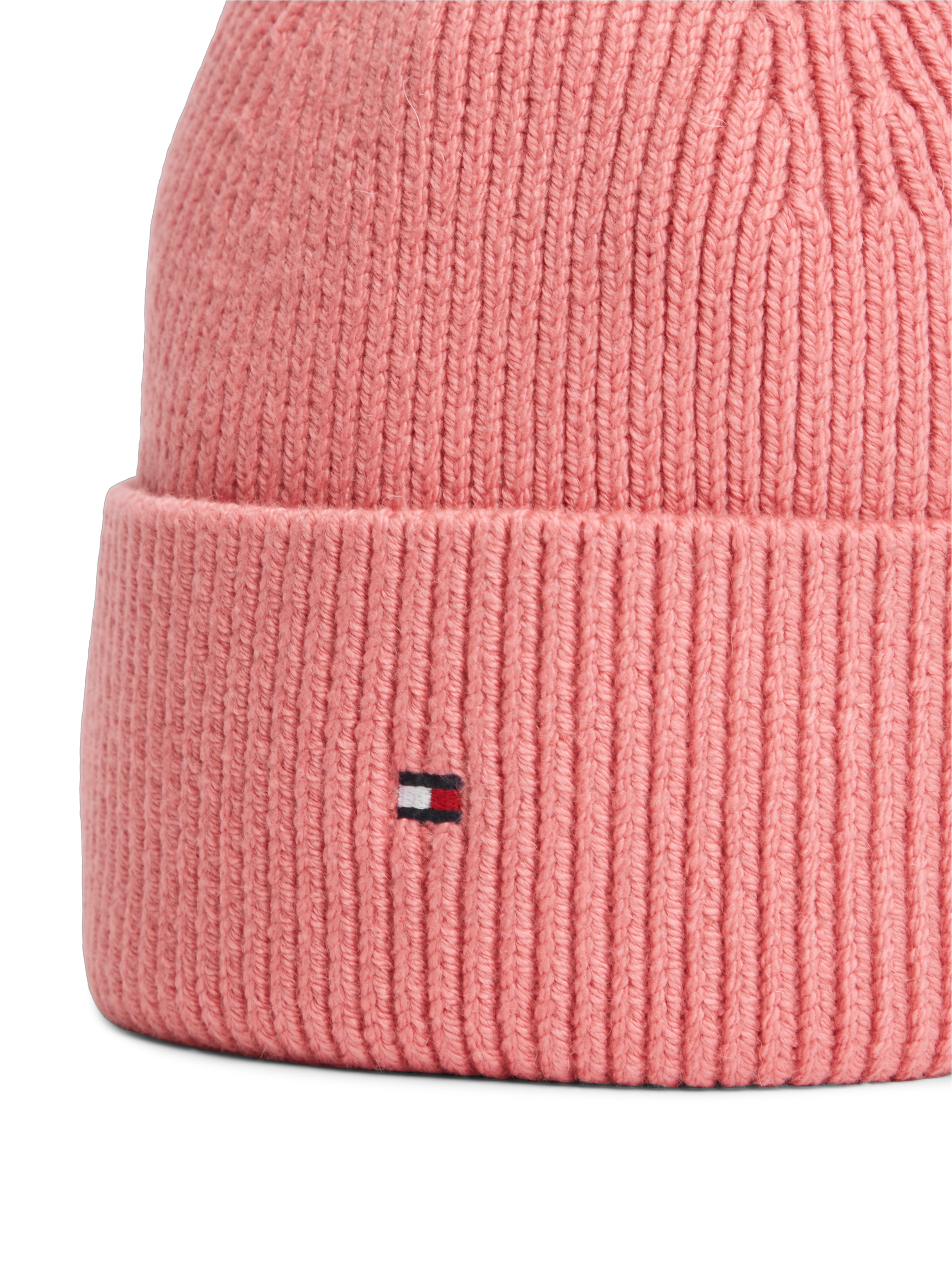 Tommy Hilfiger Beanie »TH FLAG KNIT« mit Wolle und Stickerei