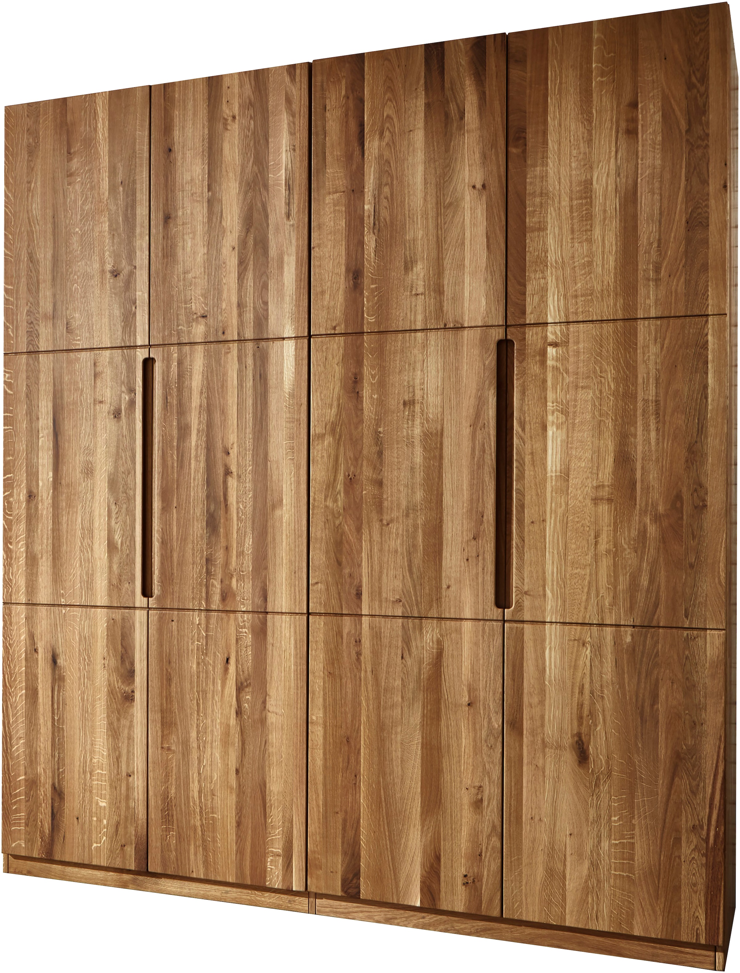 Home affaire Kleiderschrank »Azelie, aus Wildeiche«, Massivholz-Kleiderschrank, im 50 cm Raster planbar