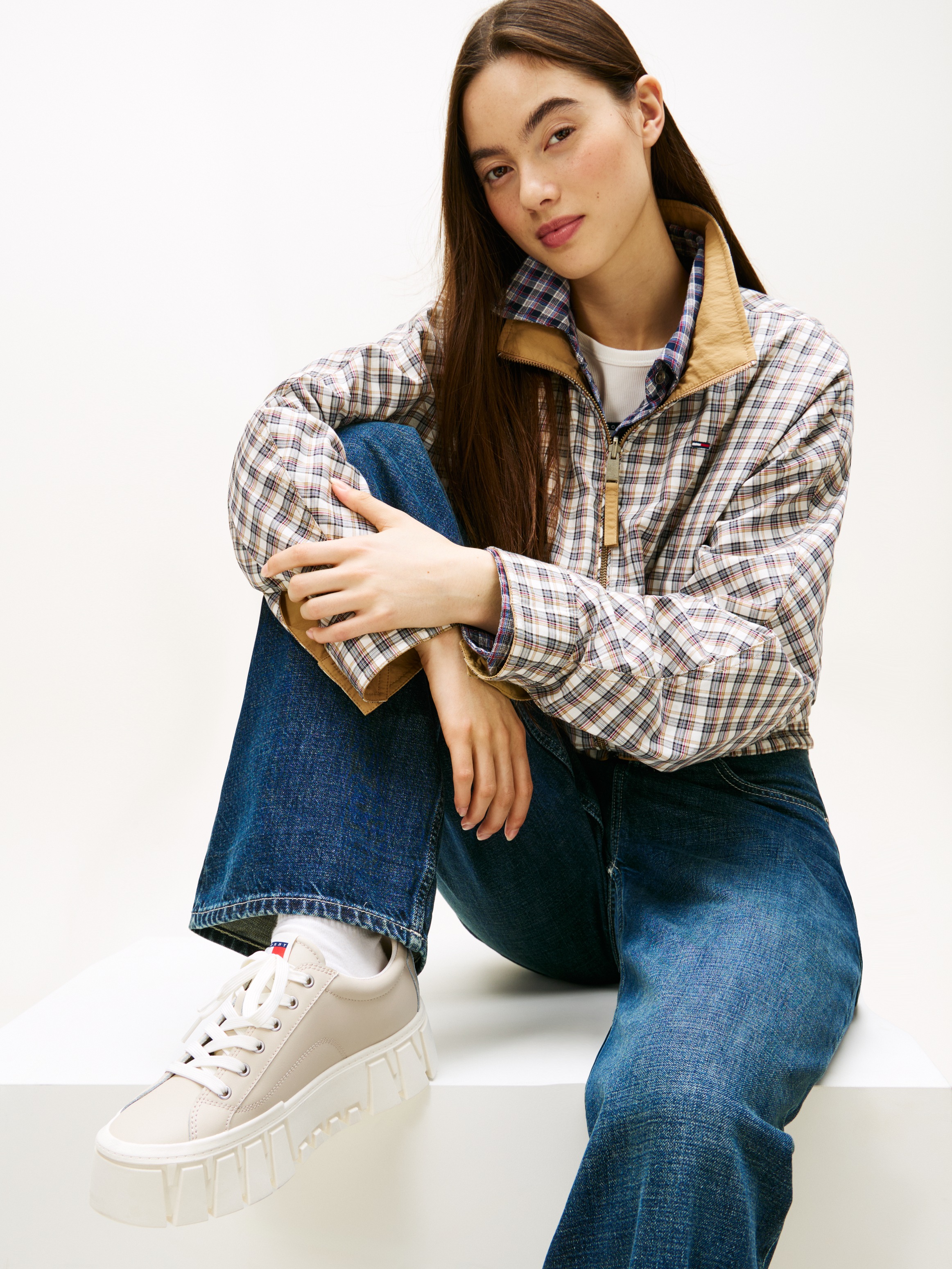 Tommy Jeans Plateausneaker "TJW VULC FLATFORM LEATHER" günstig online kaufen