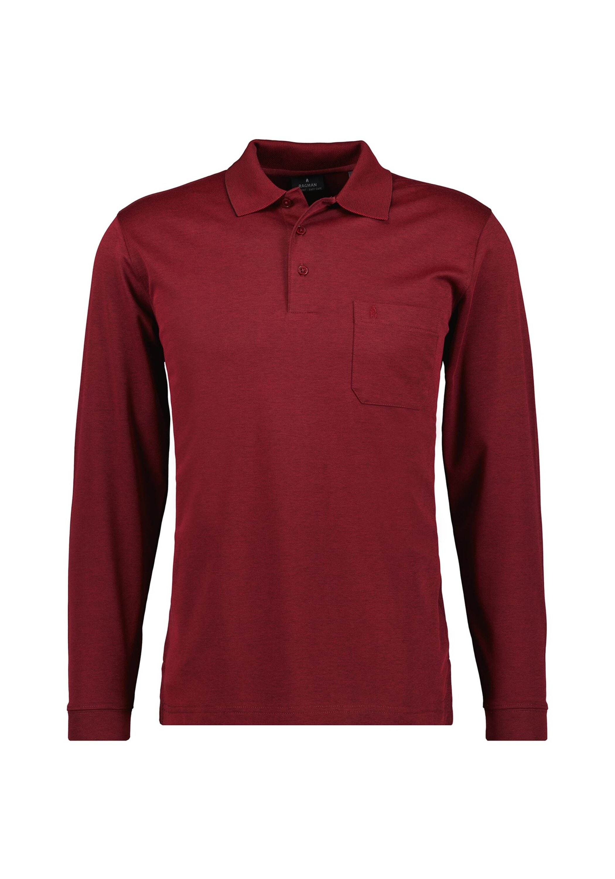 RAGMAN Poloshirt "Poloshirt Soft Knit Polo Knopf Langarm" günstig online kaufen