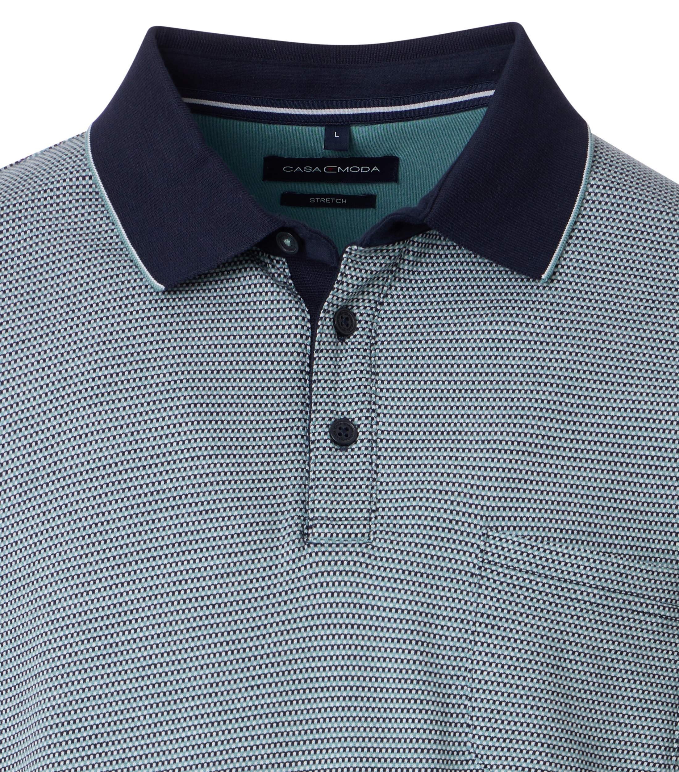 CASAMODA Poloshirt »CASAMODA Polo-Shirt gemustert«