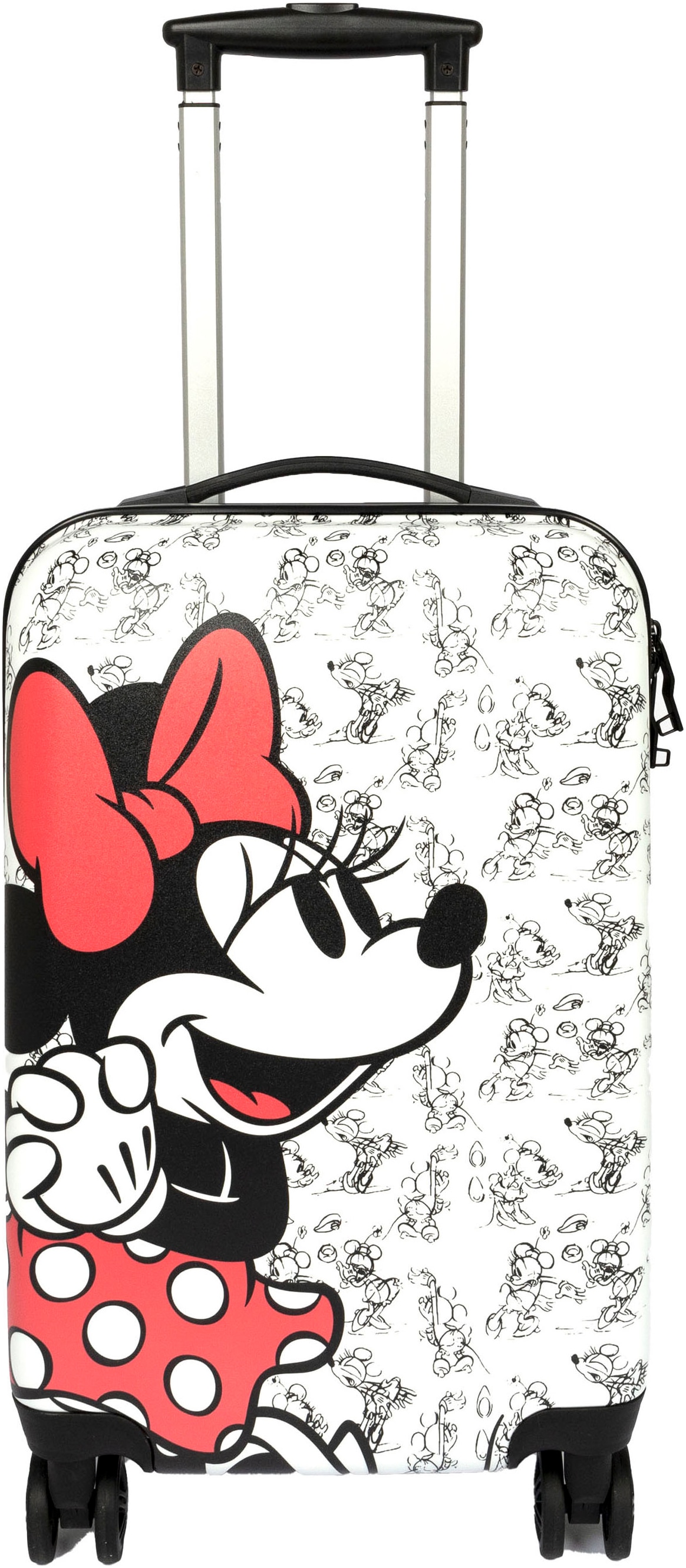 UNDERCOVER Kinderkoffer "Minnie Maus, 59 cm", 4 St. Rollen, mit TSA-Zahlenschloss