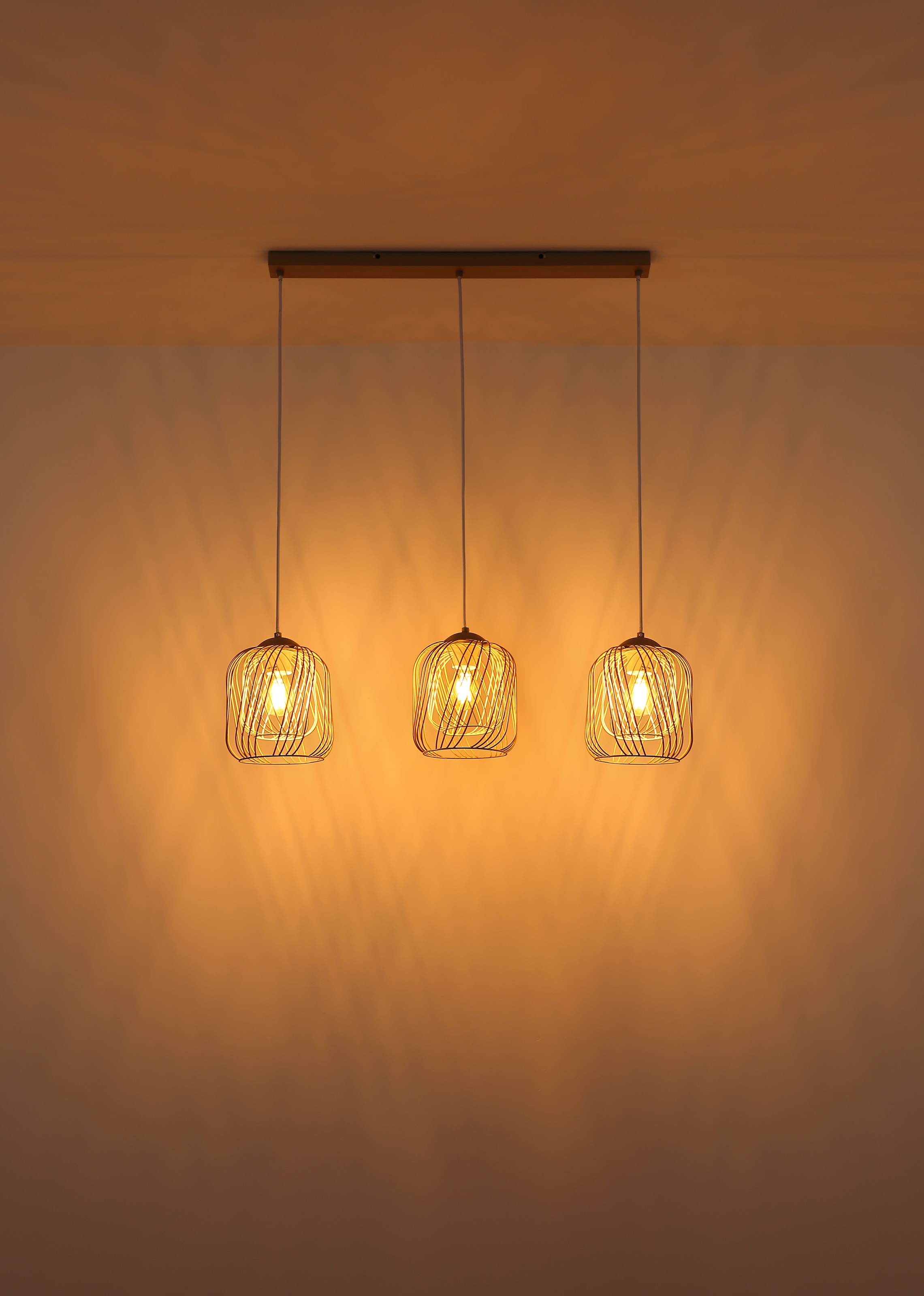 GLOBO LIGHTING Hängeleuchte »DICHTI«, Leuchtmittel E27 | ohne Leuchtmittel, Hängelampe/Pendelleuchte/Esszimmer/Wohnzimmer/Esstisch