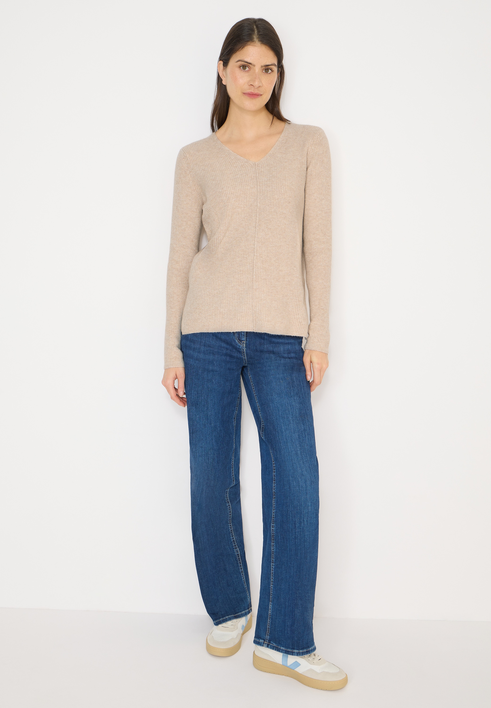 Cecil Strickpullover mit V-Ausschnitt