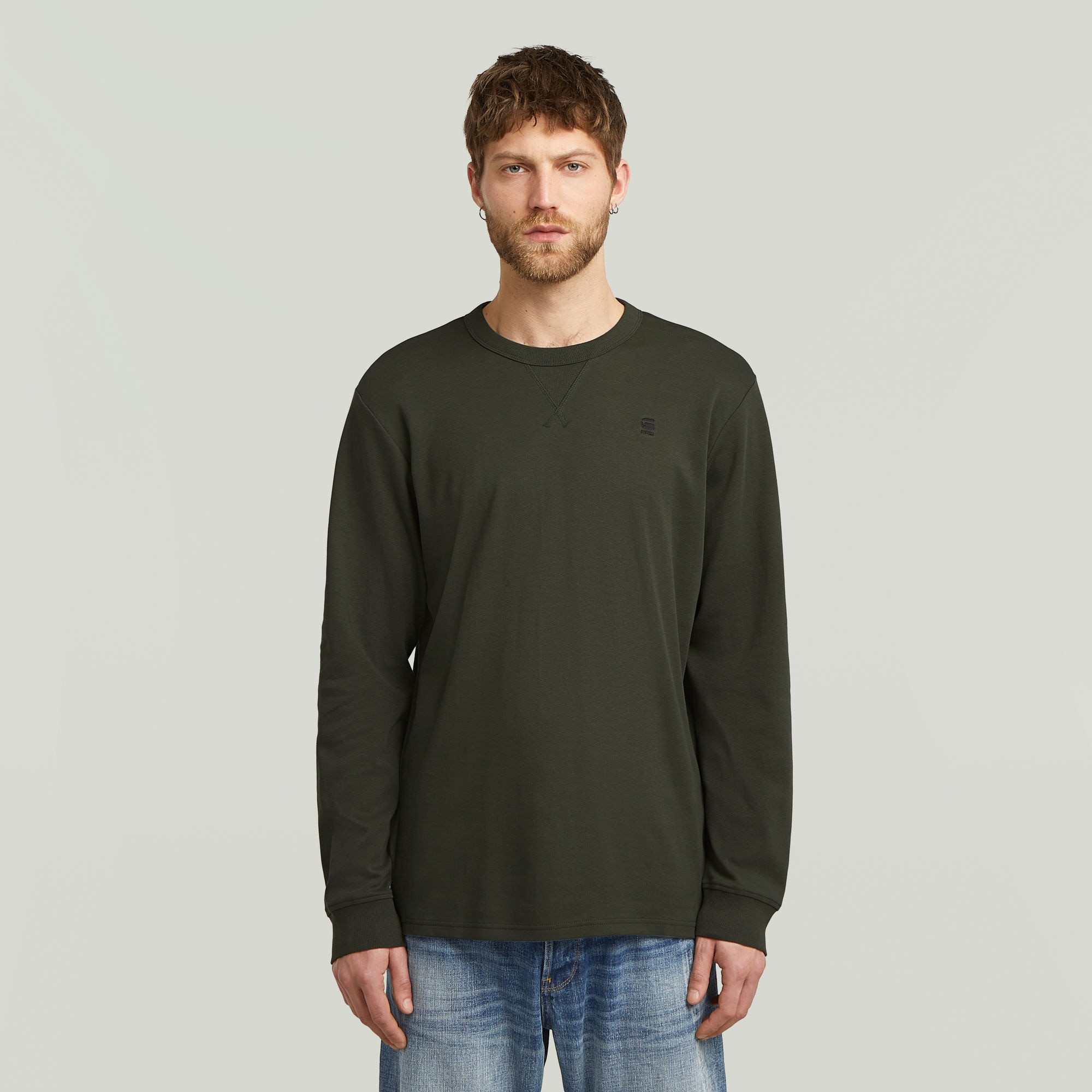 G-STAR Longsleeve "Nifous R", mit geripptem Einsatz vorne günstig online kaufen