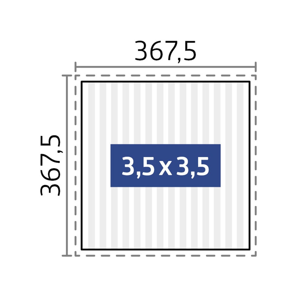 Biohort Pergola »3,5 x 3,5« 367,5x367,5x264 cm, ausgezeichnet mit dem Red Dot Design Award