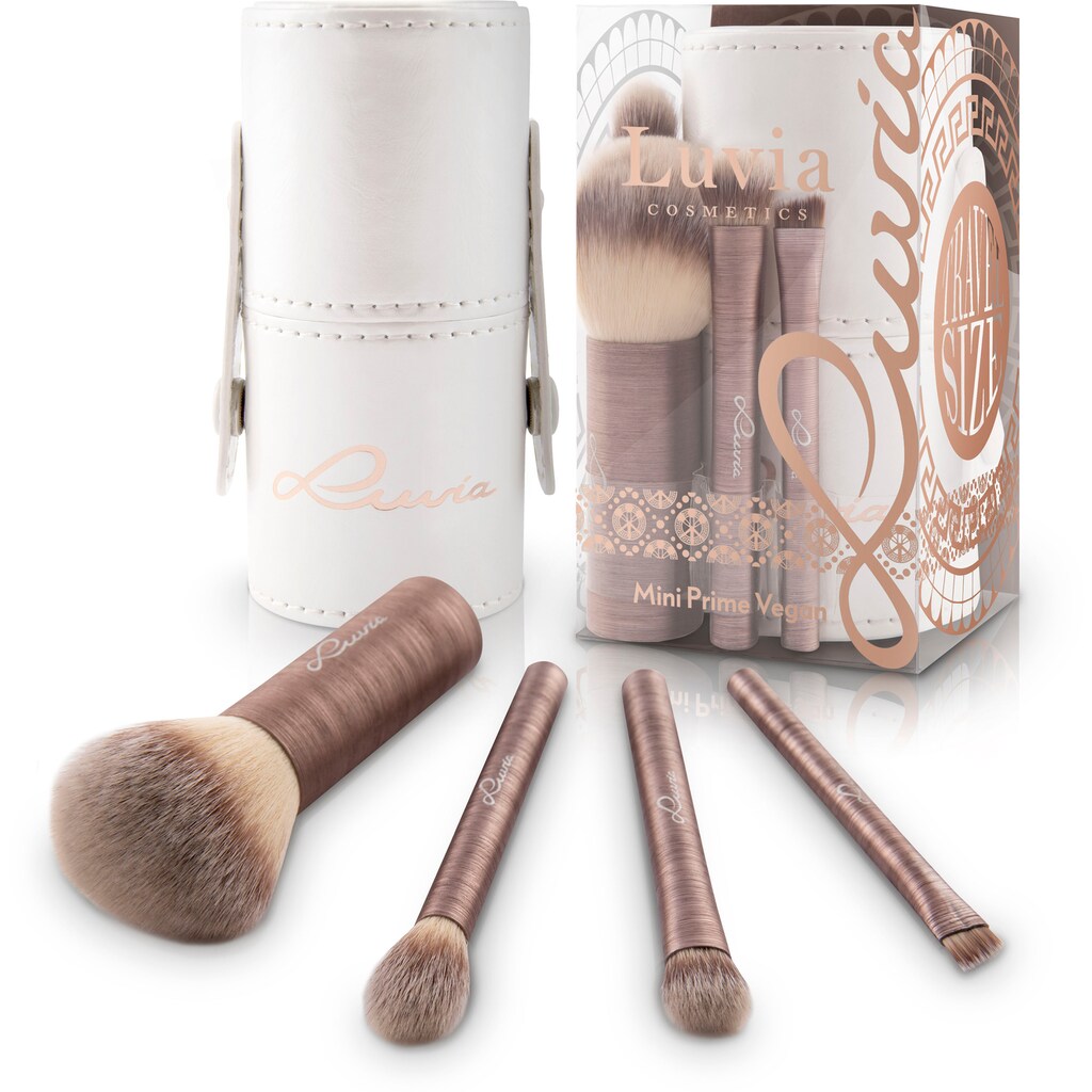 Luvia Cosmetics Kosmetikpinsel-Set »Mini Prime Vegan«, (5 tlg.)